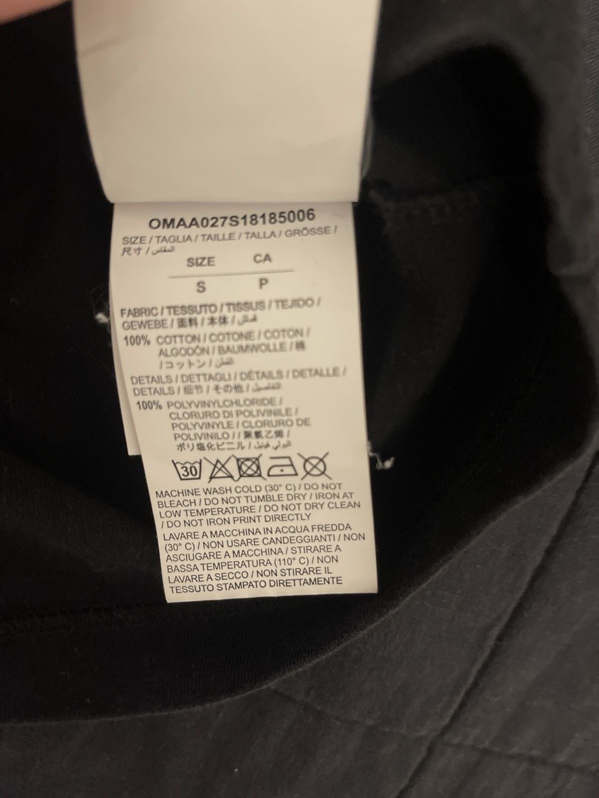 Off-White FIRETAPE S/S SLIM TEE BLACK YELLOW OFF-WHITE Size US S / EU 44-46 / 1 - 6 Thumbnail