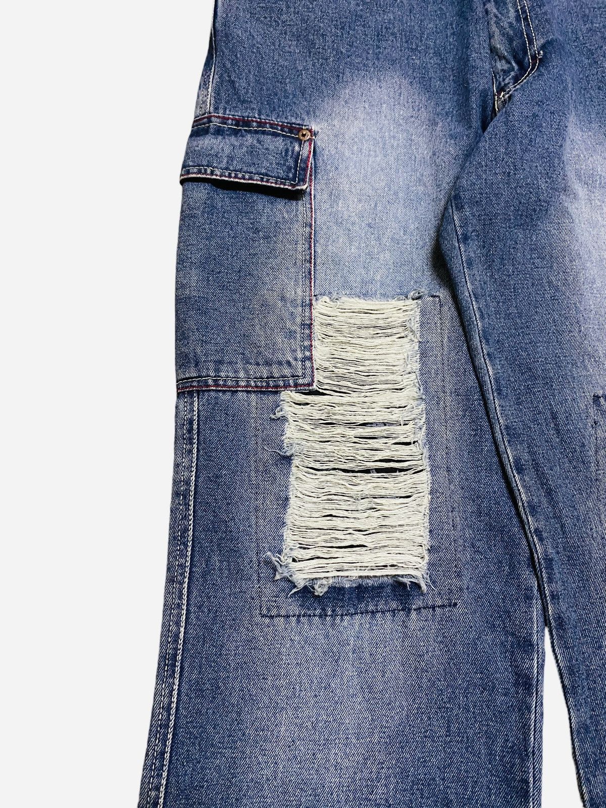 14th Addiction × Japanese Brand × Le Grande Bleu (L.G.B.) Rare Vintage Japanese Brand Kakei Sukajan Baggy Jeans 1990s Size US 32 / EU 48 - 5 Thumbnail
