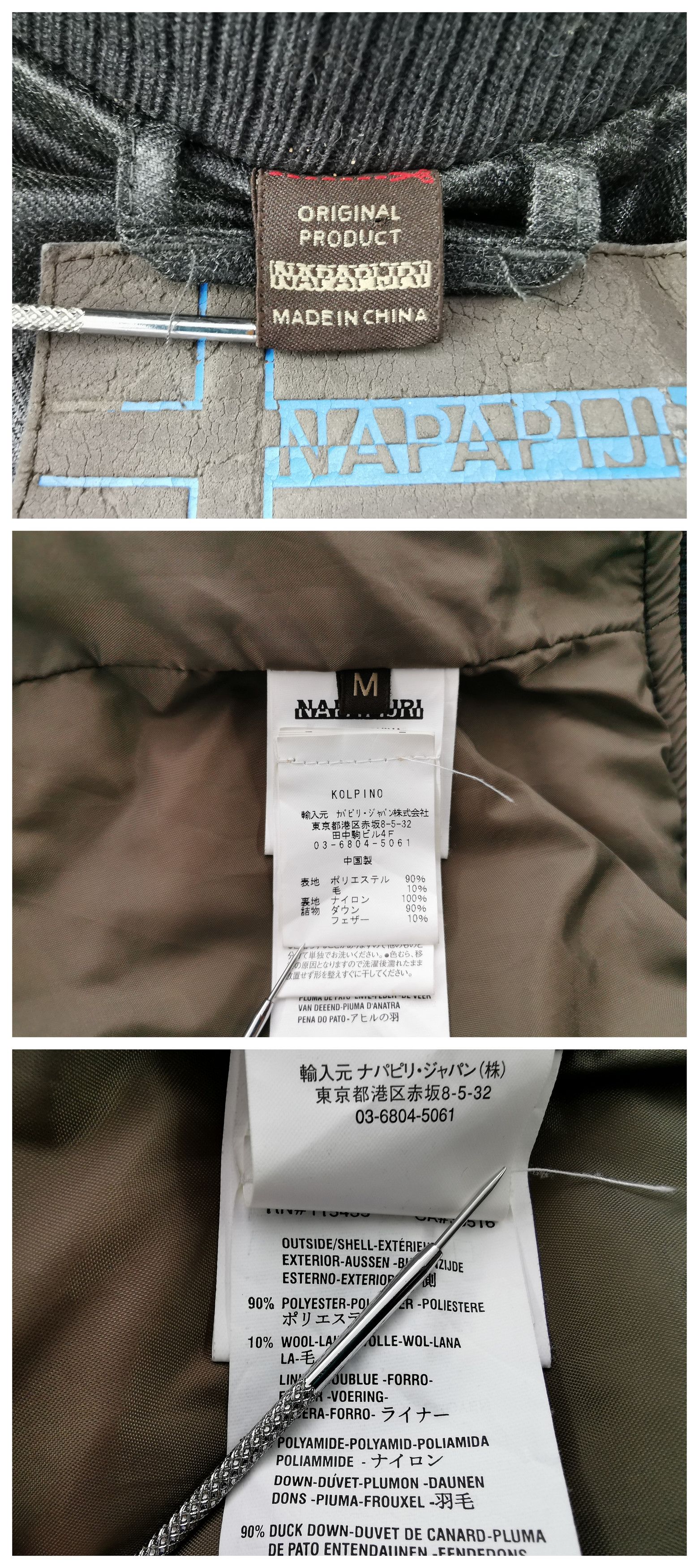 Napapijri Vintage Napapijri Pufferdown Wool Jacket Size M Size US M / EU 48-50 / 2 - 8 Thumbnail