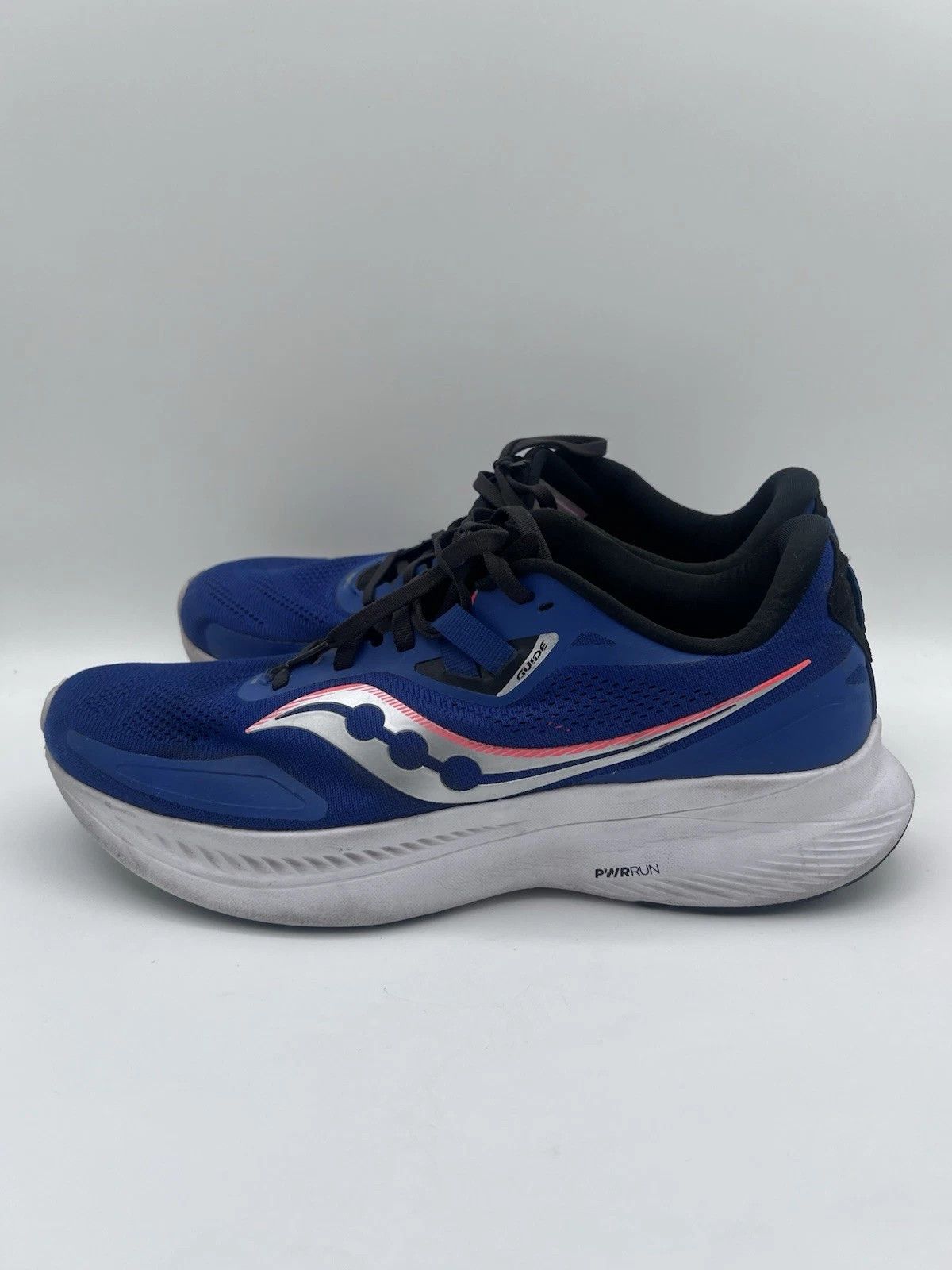 Saucony Saucony Men's Guide 15 Running Shoes 10M Sapphire Black Size US 10 / EU 43 - 4 Thumbnail