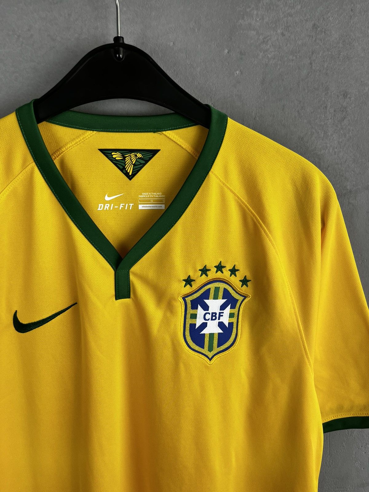 Designer Brazil Home Football Shirt 2014/15 Size US L / EU 52-54 / 3 - 2 Thumbnail