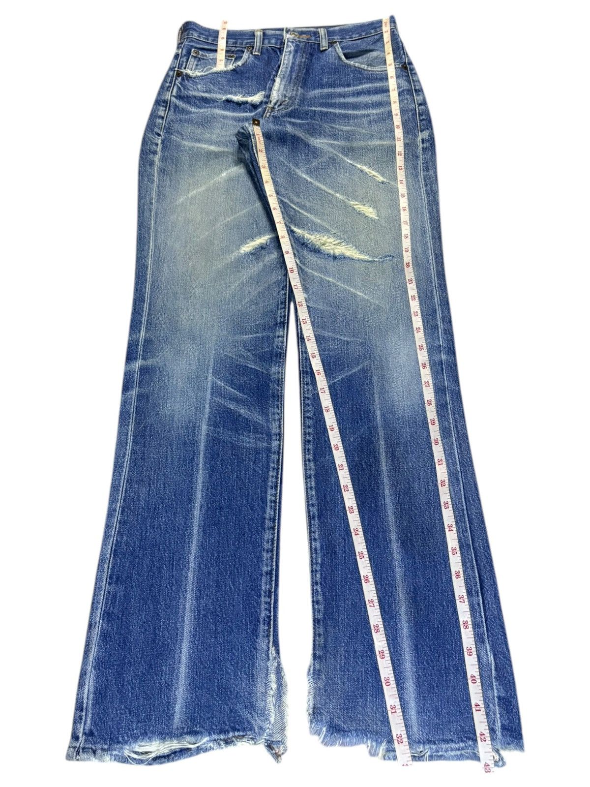 Levi's Vintage 90s Levis 502xx Selvedge Blue Wash Loose Jeans Size US 28 / EU 44 - 15 Thumbnail