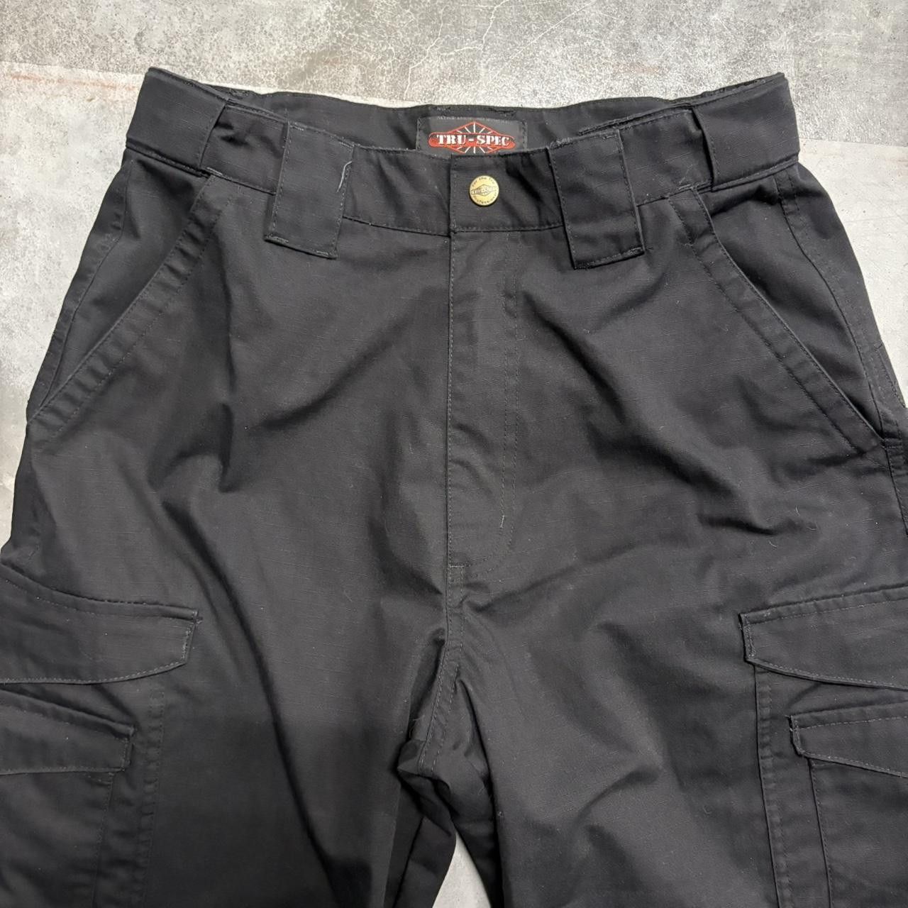 Japanese Brand × Vintage Crazy Vintage Y2K/2000s Baggy Black Skater Style Cargo Pants! Size US 29 - 2 Thumbnail