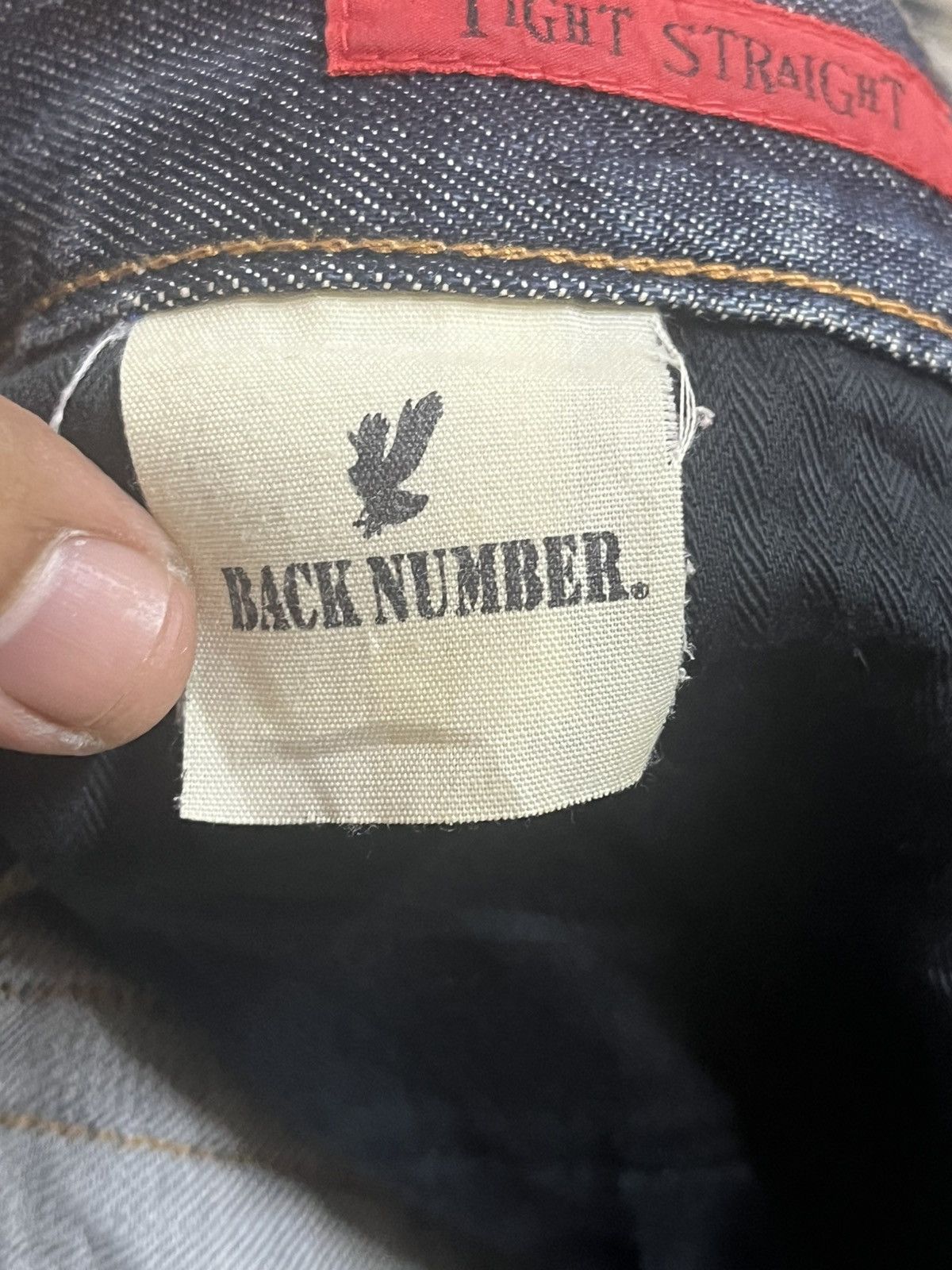 Japanese Brand Vintage Back Number Selvedge Distressed Denim Size US 29 - 12 Thumbnail