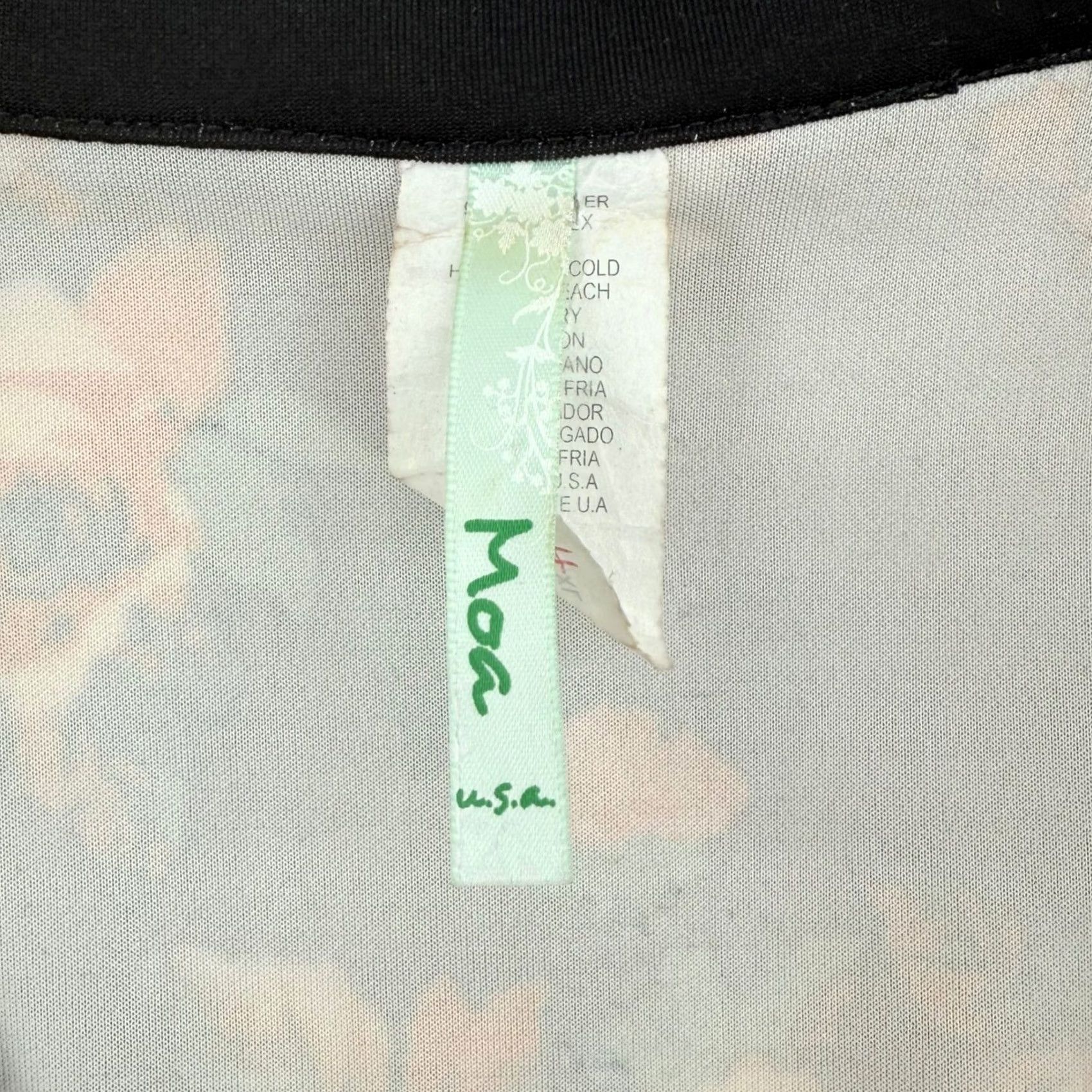 Vintage VINTAGE Moa Blazer Floral Black XL Womens Short Sleeve Button Made In Usa Autumn Garden Party 90s Size XL / US 12-14 / IT 48-50 - 4 Thumbnail