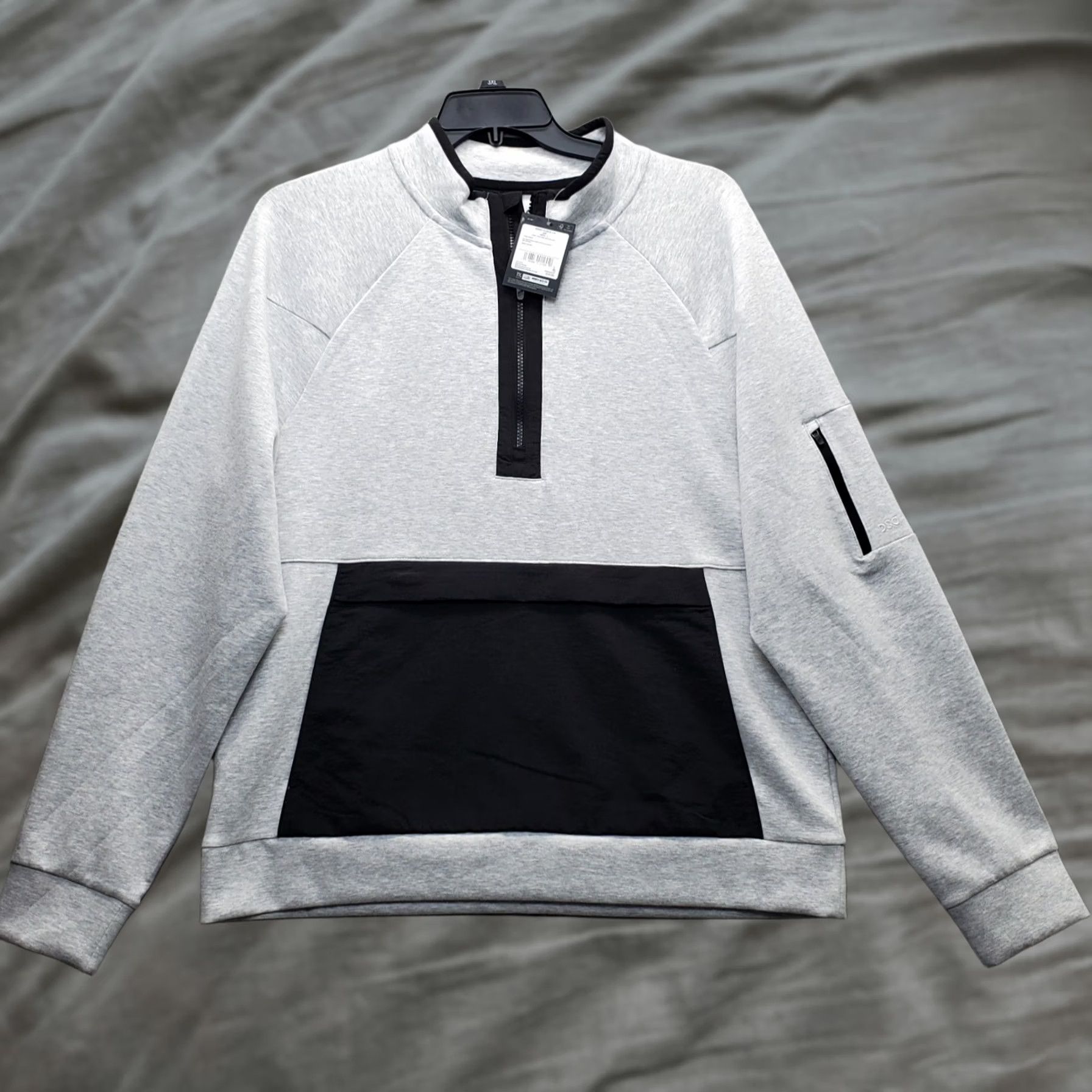 Vintage DSG Sweatshirt Mens L Light Heather Gray Sport Fleece 4-Way Stretch 1/4 Zip Shirt Mens Size L Gray Knit Pullover 1/4 Zip Size US L / EU 52-54 / 3 - 1 Thumbnail
