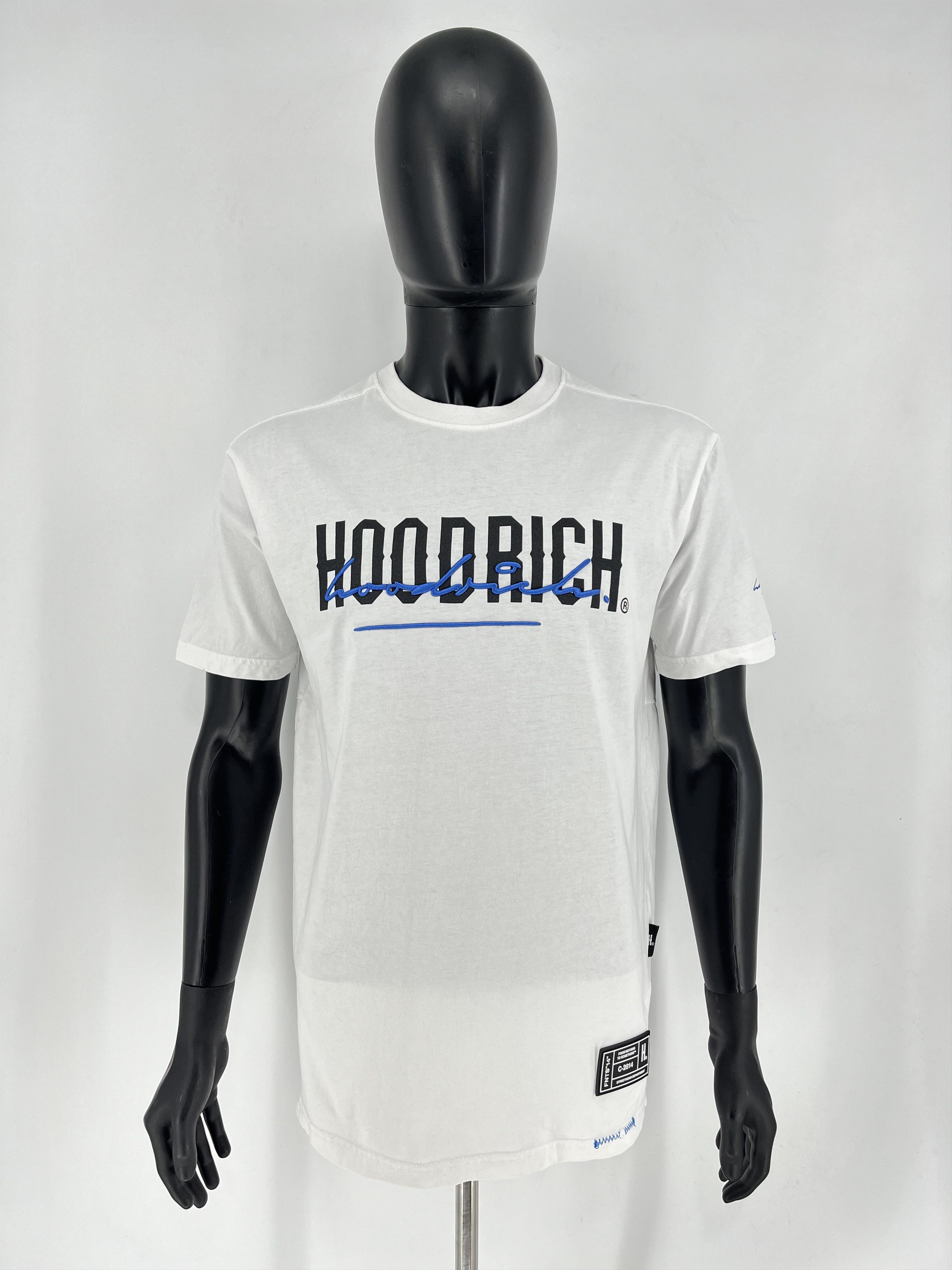 Hoodrich × Vintage Hype Hoodrich Big Logo Drill Y2K Streetwear White Tee Size US M / EU 48-50 / 2 - 2 Thumbnail