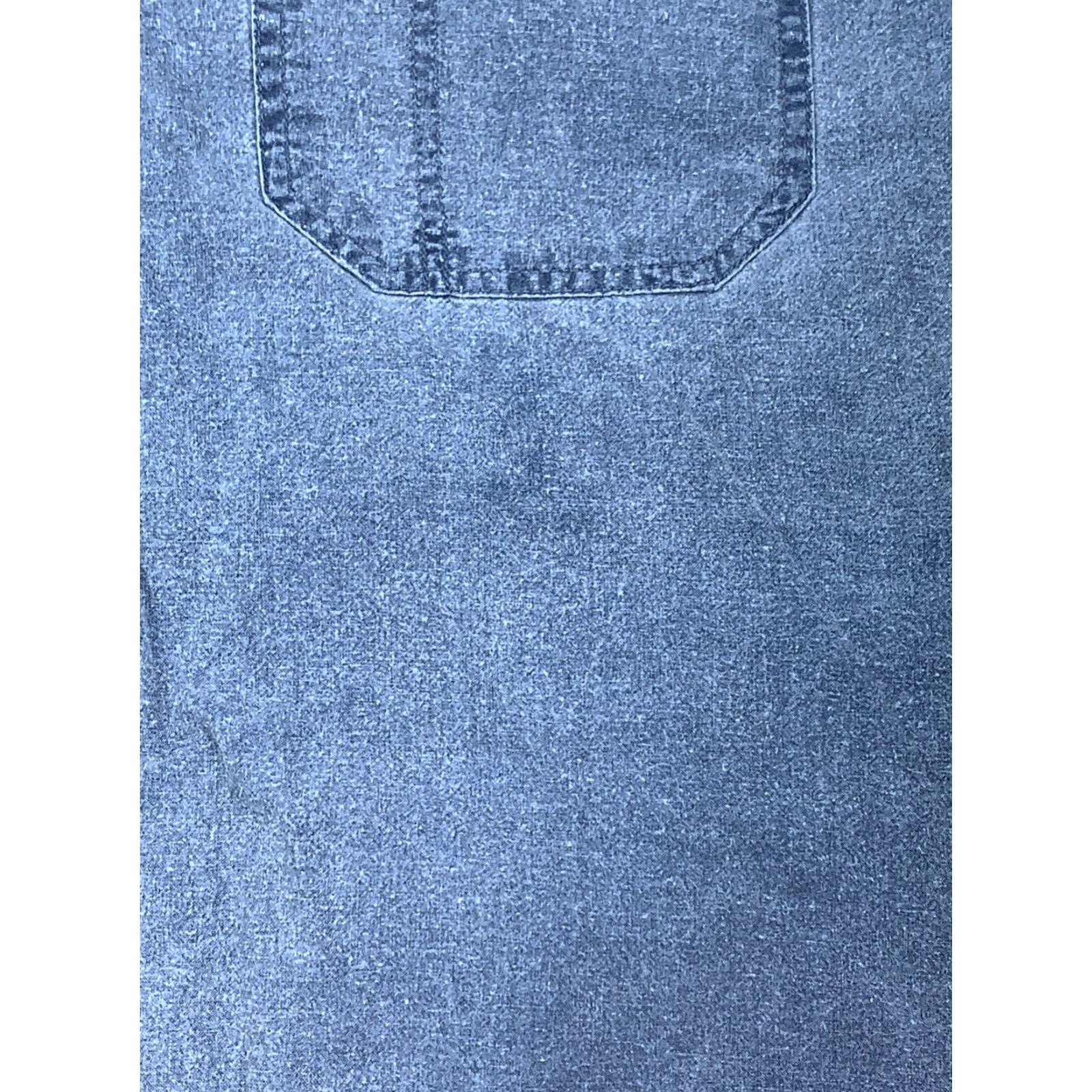Bugle Boy Bugle Boy Button-Up Shirt Mens M Blue Short Sleeve Casual Denim Size US 31 - 7 Thumbnail