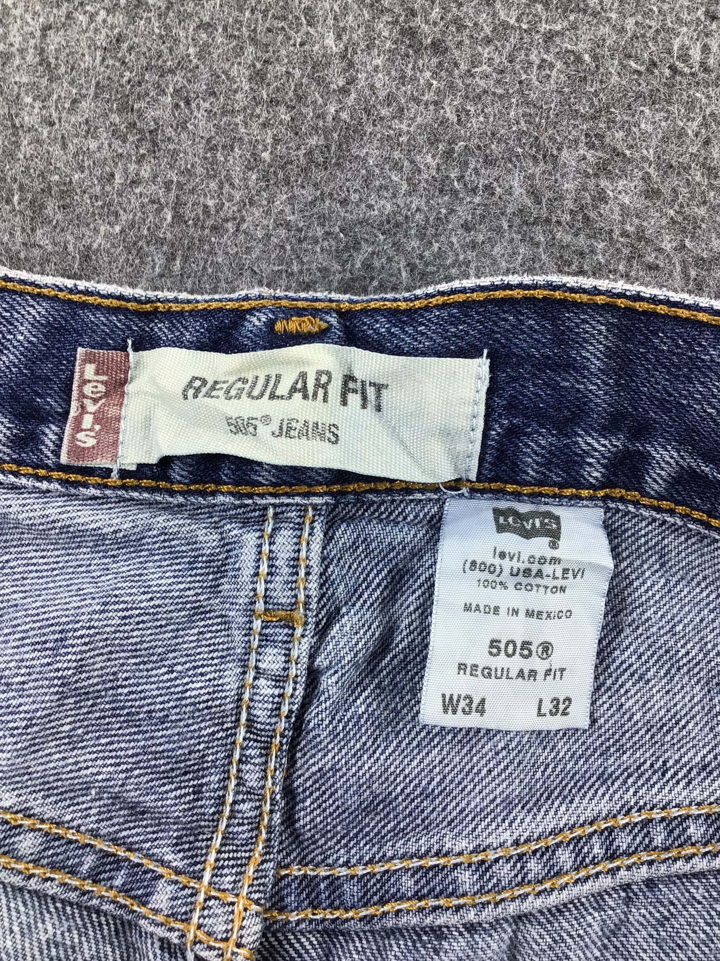 Levi's Vintage Levis 505 Jeans Faded Blue Denim KJ299A Size US 33 - 10 Thumbnail