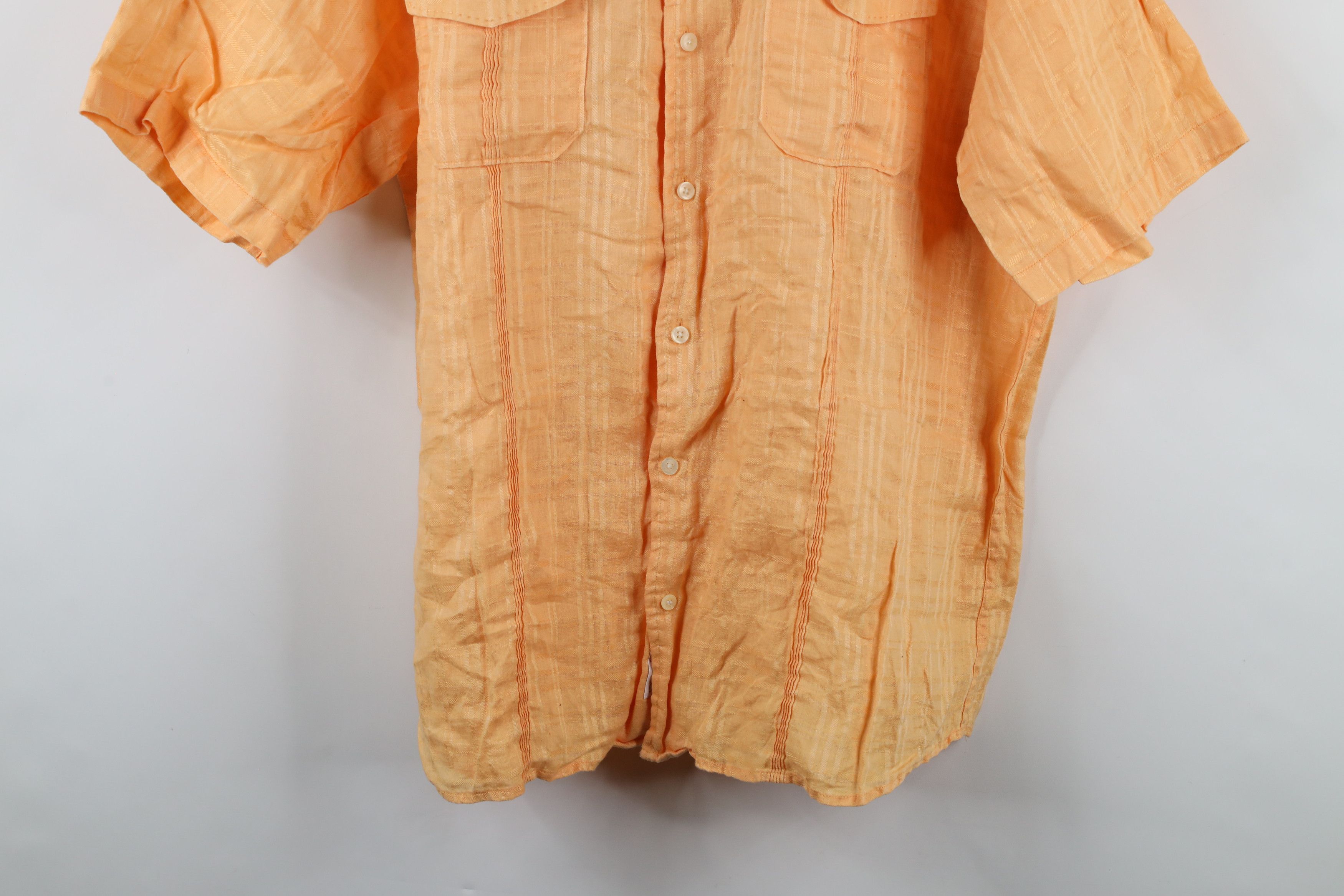 Tommy Bahama × Vintage Tommy Bahama Linen Short Sleeve Collared Board Button Shirt Size US XL / EU 56 / 4 - 3 Thumbnail