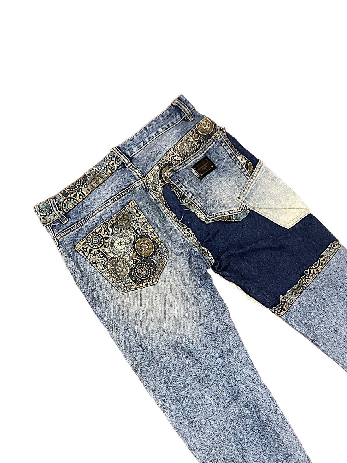 Dolce & Gabbana Designer Nice Design Japan Shasiko Boro Jeans Size US 32 / EU 48 - 6 Thumbnail