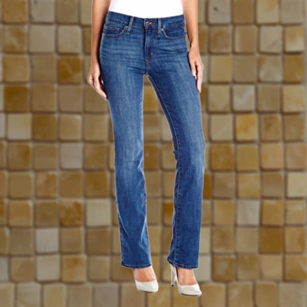 Levi's Juniors Levi BLUE Jeans Slimming Bootcut Slim SIZE 30 30 SHORT 10 N/A N/A Size 30" / US 8 / IT 44 - 1 Preview