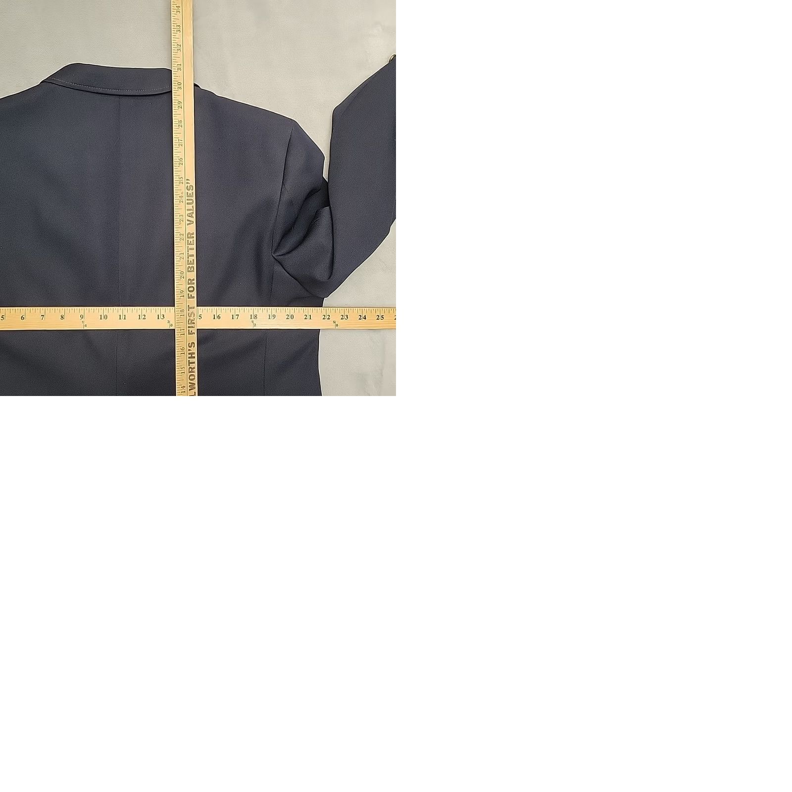 JCPenney VINTAGE JCPenney Blazer Navy Blue Comfort Two Button Classic Men 44R Size 44R - 9 Thumbnail