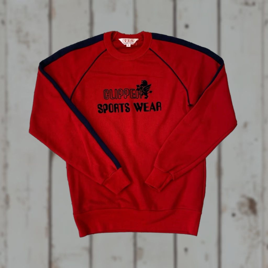 Vintage VINTAGE Sportswear Crewneck Sweatshirt Men L Red Blue 80s Classic Warmer Fleece Pullover Size US L / EU 52-54 / 3 - 1 Thumbnail