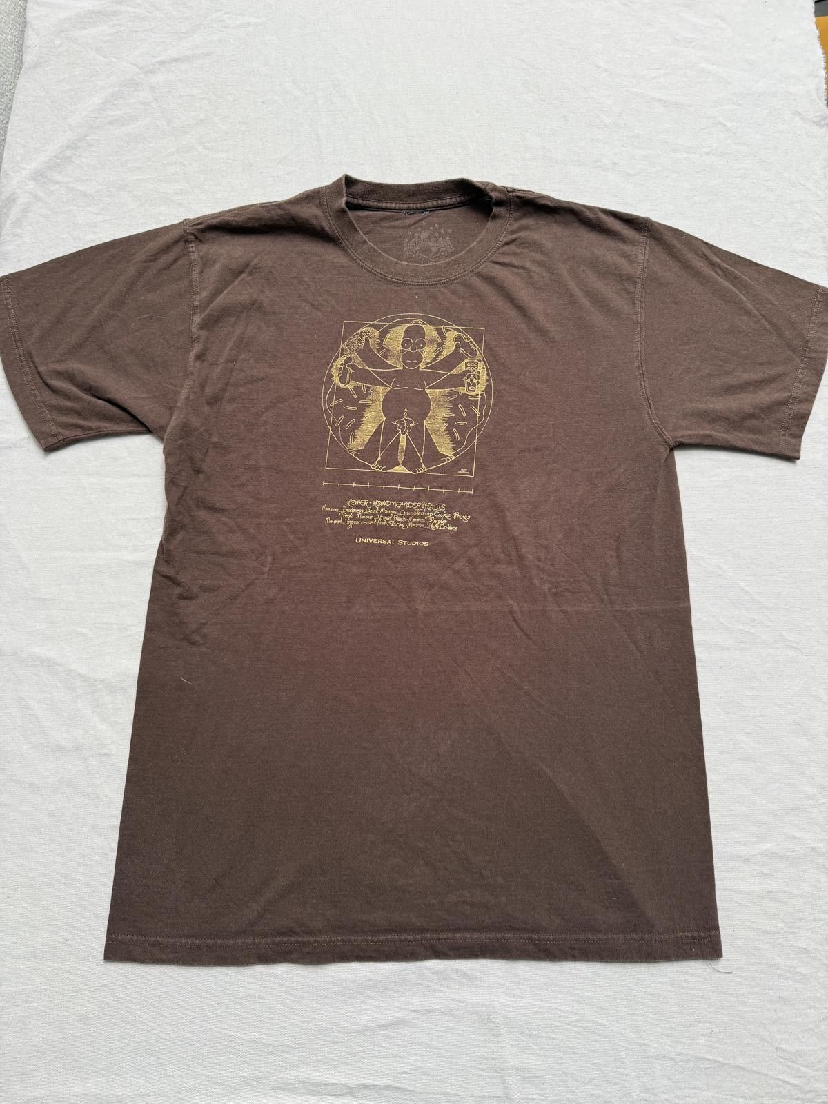 Fruit Of The Loom Homer Simpson T-shirt Da Vinci Vitruvian Man T-shirt L Size US L / EU 52-54 / 3 - 1 Thumbnail