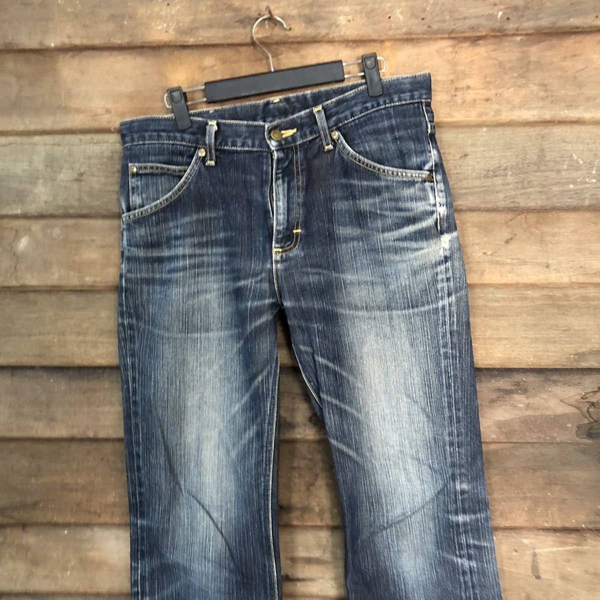 Lee Lee Riders Blue Denim vintage Pants #7308 Size 32" / US 10 / IT 46 - 2 Thumbnail