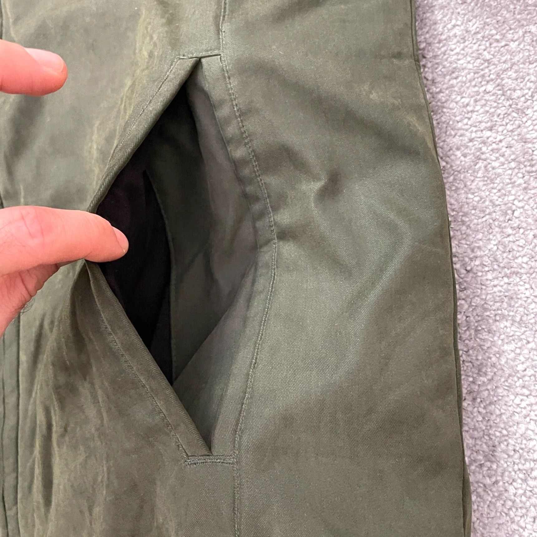 Vintage Mark New York Jacket Medium Mens Army Green Quilted Lining Full Zip Outdoor Hike Size US M / EU 48-50 / 2 - 5 Thumbnail