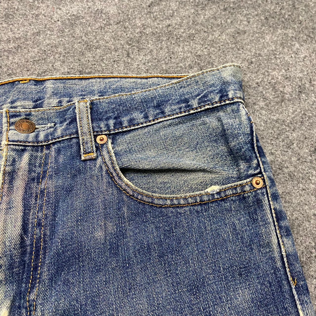 Levi's Vintage Clothing Vintage 90s Levis 508 Distressed denim Kurt Cobain Style Size US 32 / EU 48 - 8 Thumbnail