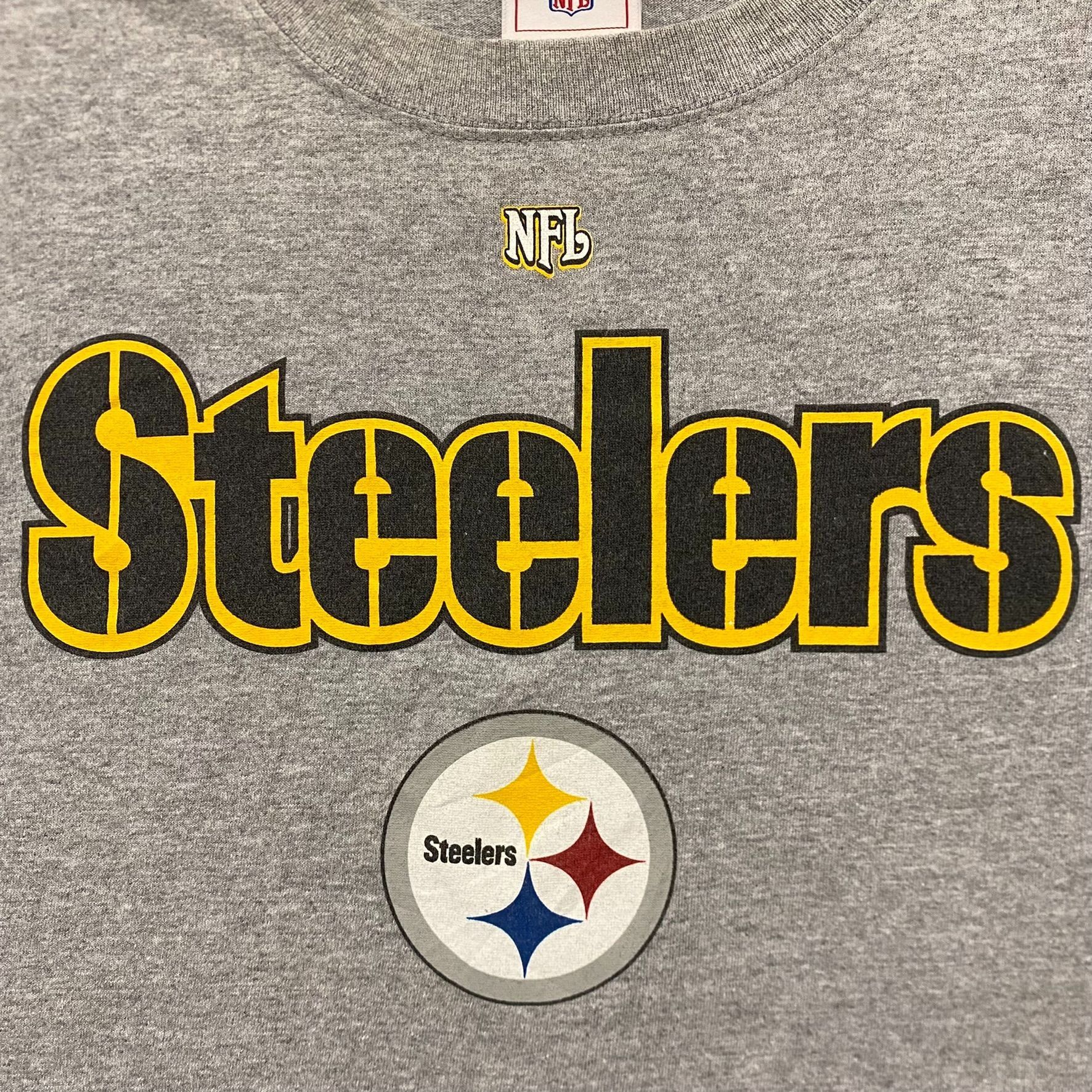 NFL Vintage Y2K Pittsburgh Steelers T-Shirt Gray Logo NFL Footba Size US XL / EU 56 / 4 - 2 Thumbnail