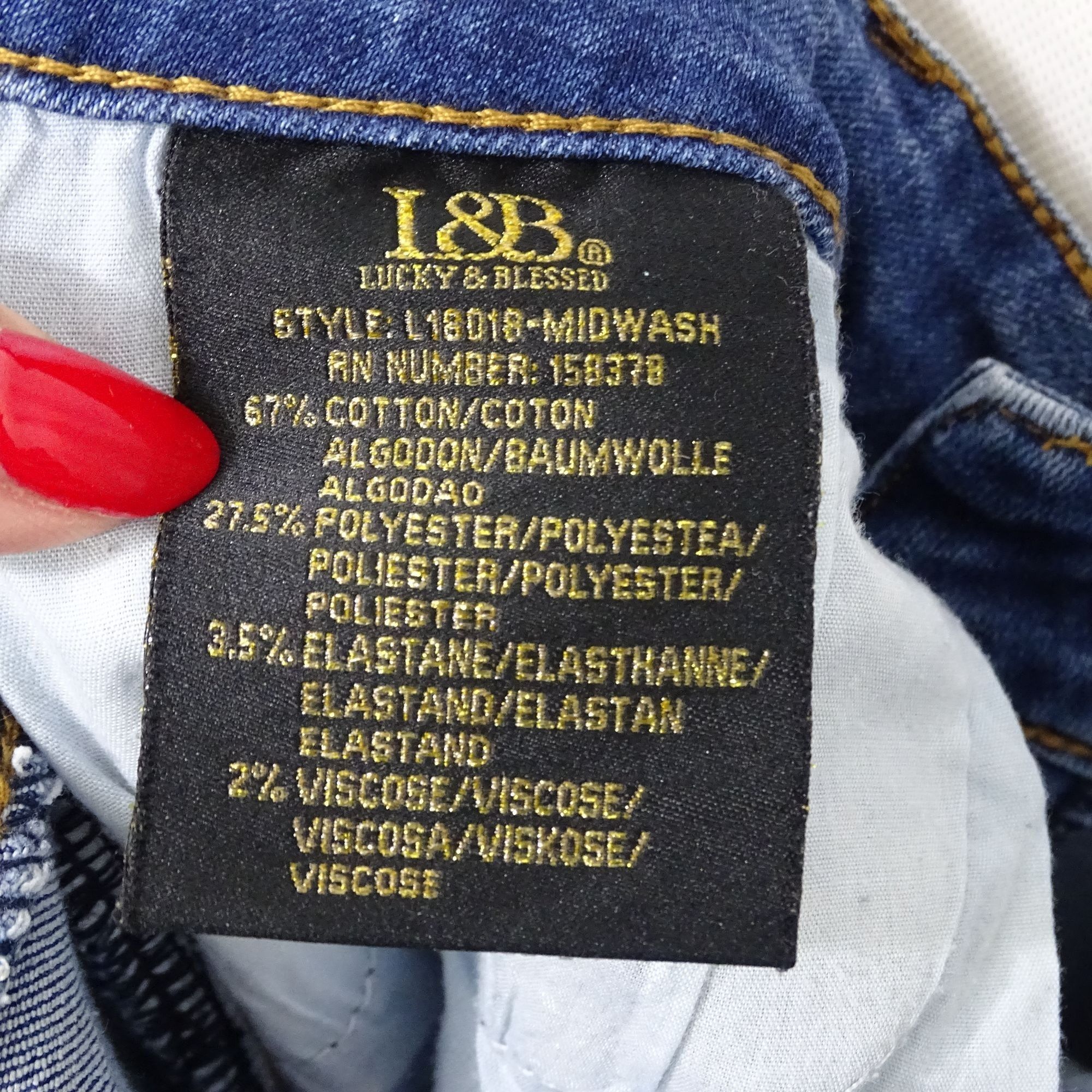 Other L&B Lucky Blessed Mid Rise Flare Jeans Size 4 Distressed Size 27" / US 4 / IT 40 - 7 Thumbnail