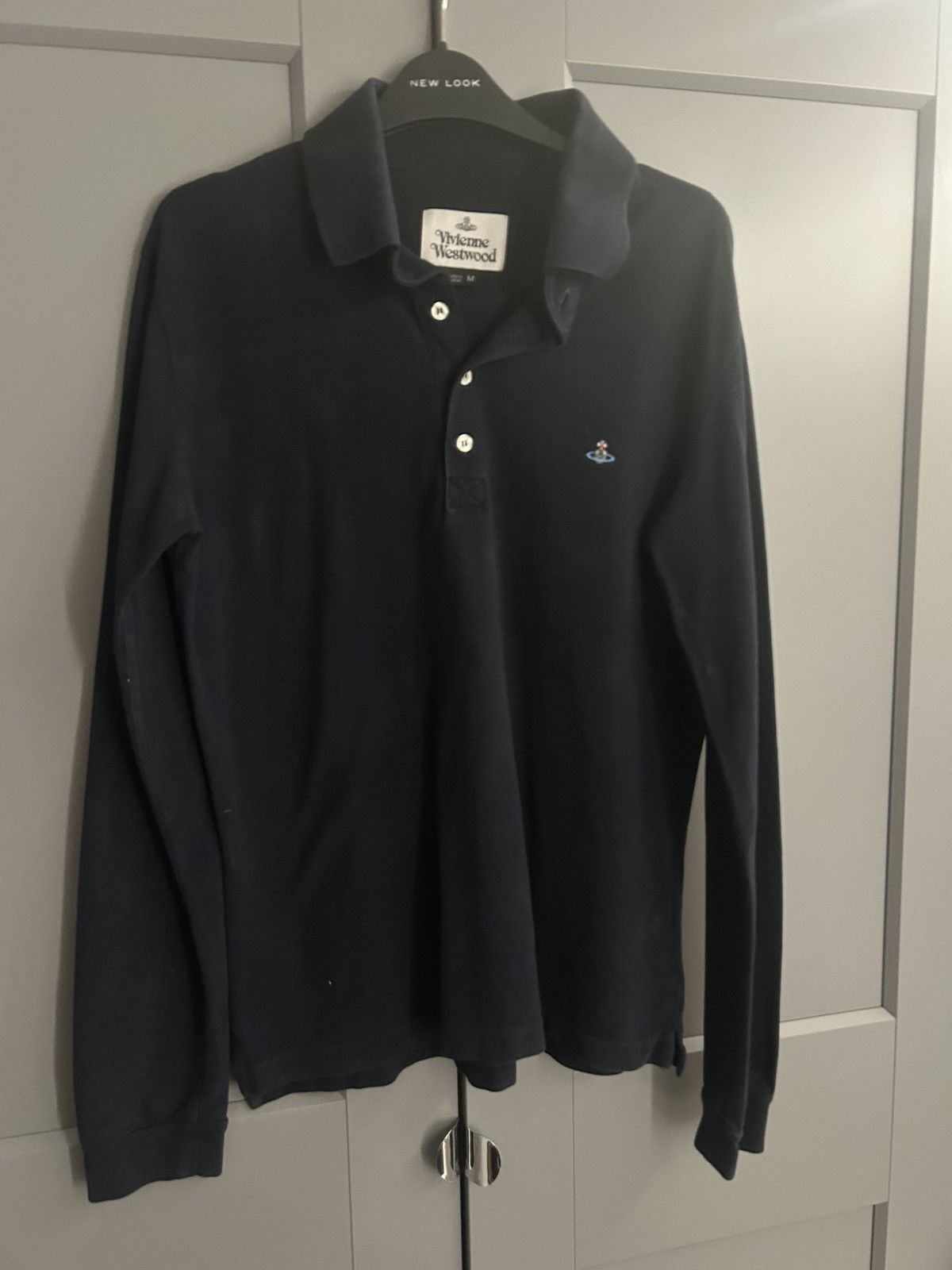Vivienne Westwood L/S polo navy size M