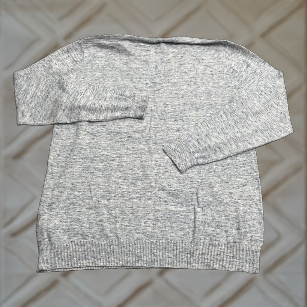 J.Crew Bershka Pullover Sweater Men L Heather Light Blue Crew Neck Knit Work Casual Size US L / EU 52-54 / 3 - 1 Thumbnail