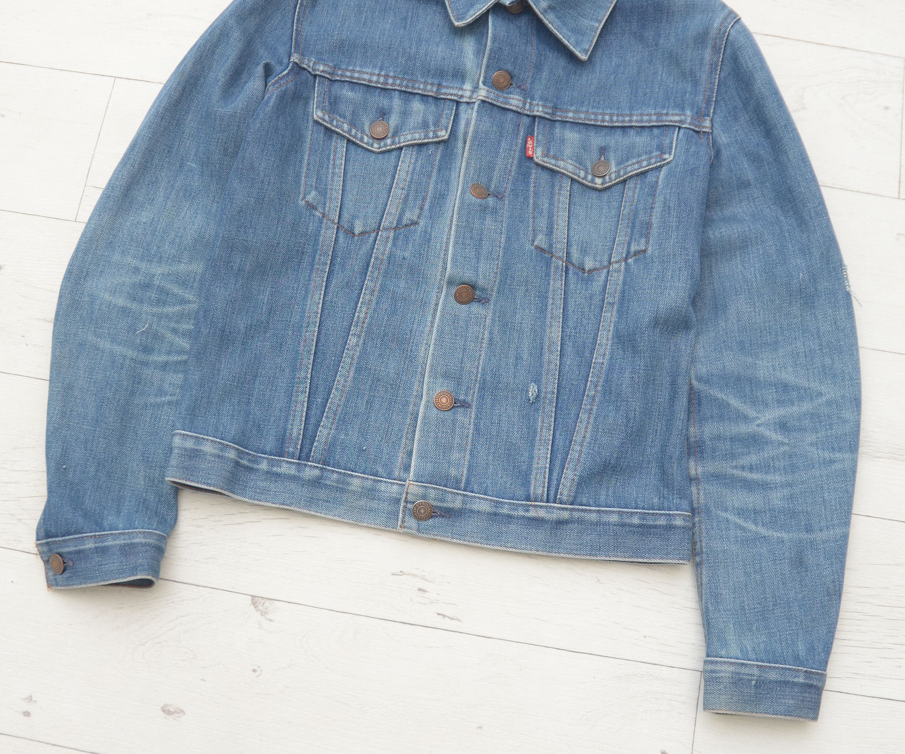 Levi's × Levi's Vintage Clothing × Vintage Vintage 70’s Levi’s Denim Jacket Washed Made in France Size S / US 4 / IT 40 - 3 Thumbnail