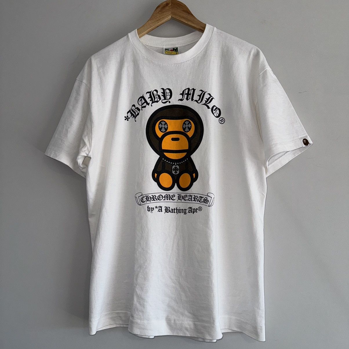 Bape x Chrome Hearts Baby Milo Tee