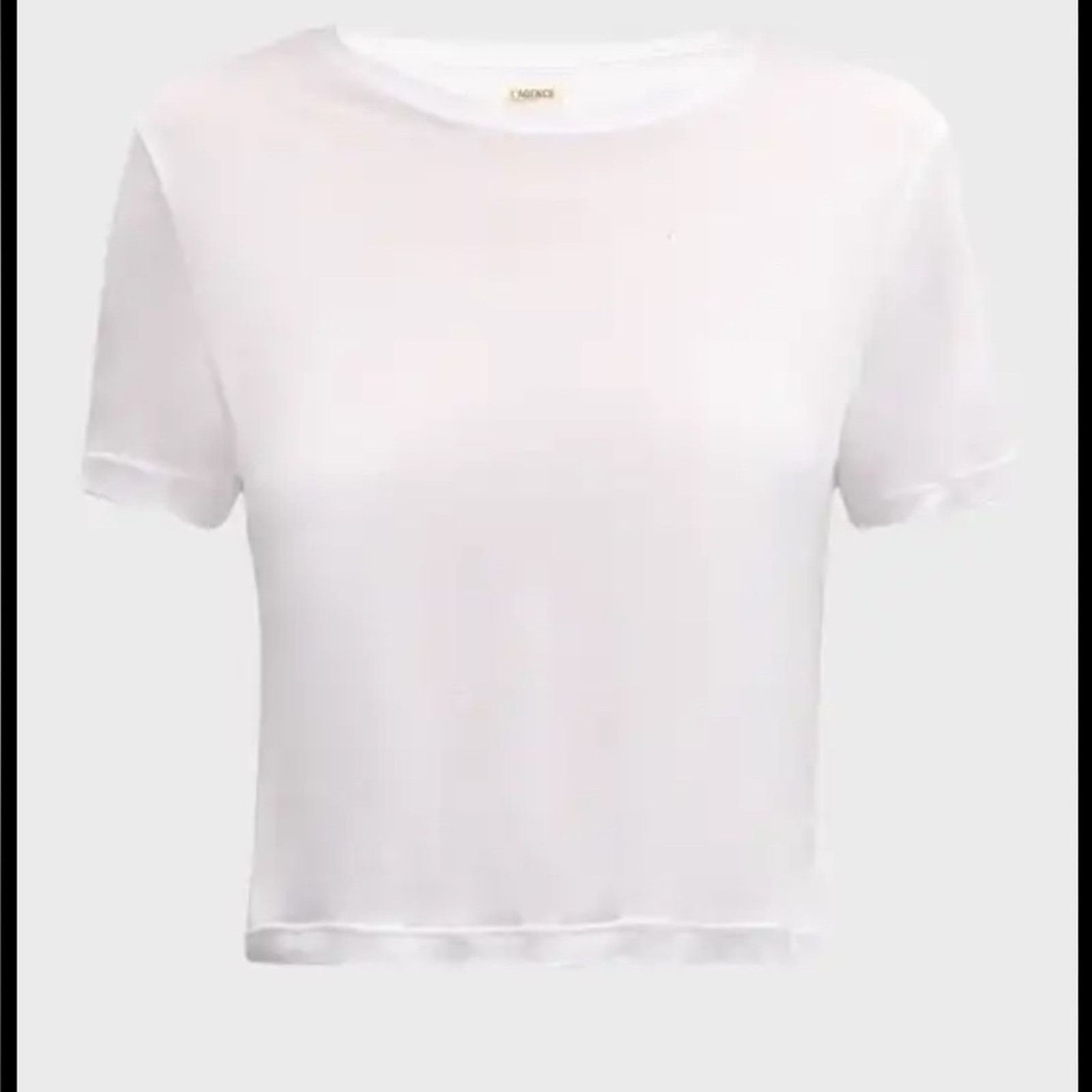 L'AGENCE NWT L'AGENCE $120 White Short Sleeve Tee size Large Size L / US 10 / IT 46 - 8 Thumbnail