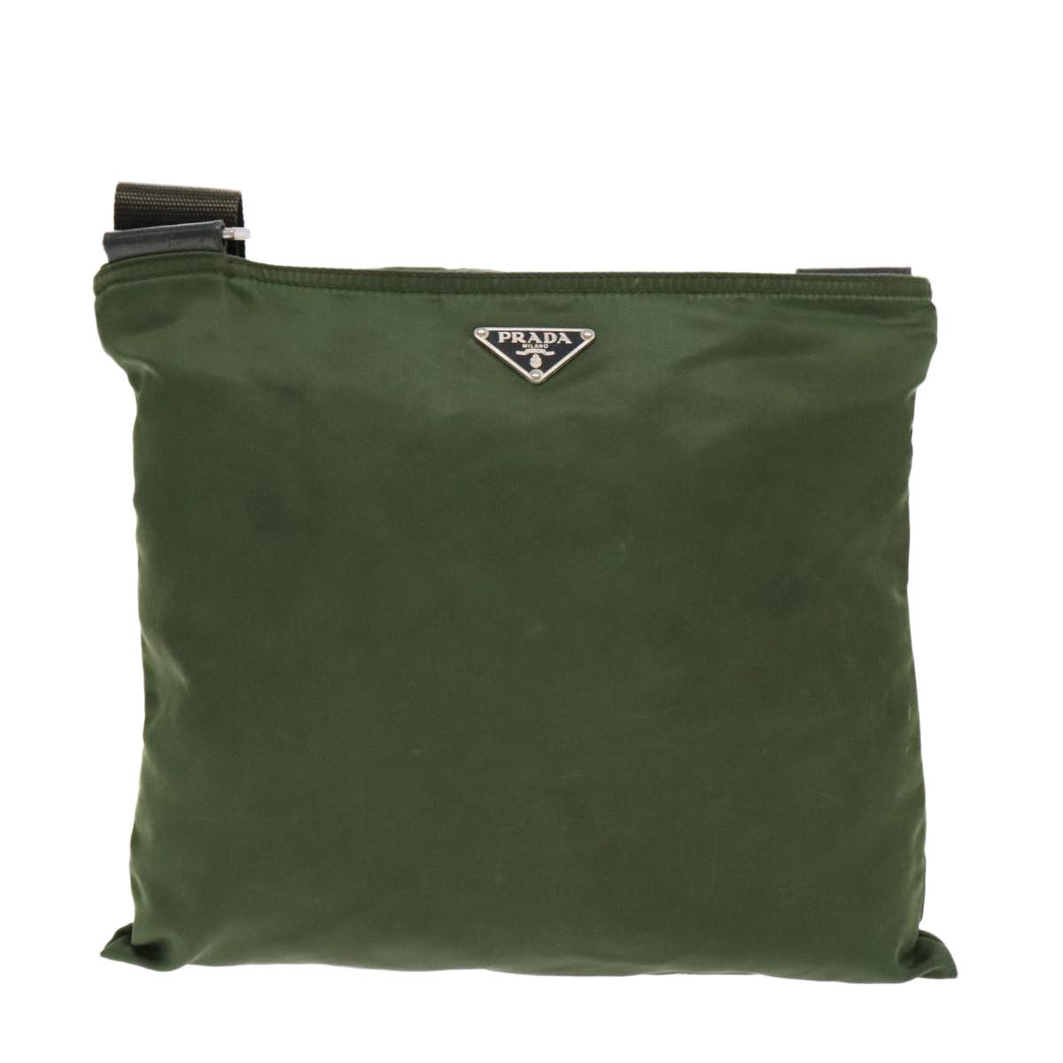 Prada Re-Nylon Khaki Canvas Shoulder Bag (Pre-Owned) Size ONE SIZE - 1 Thumbnail