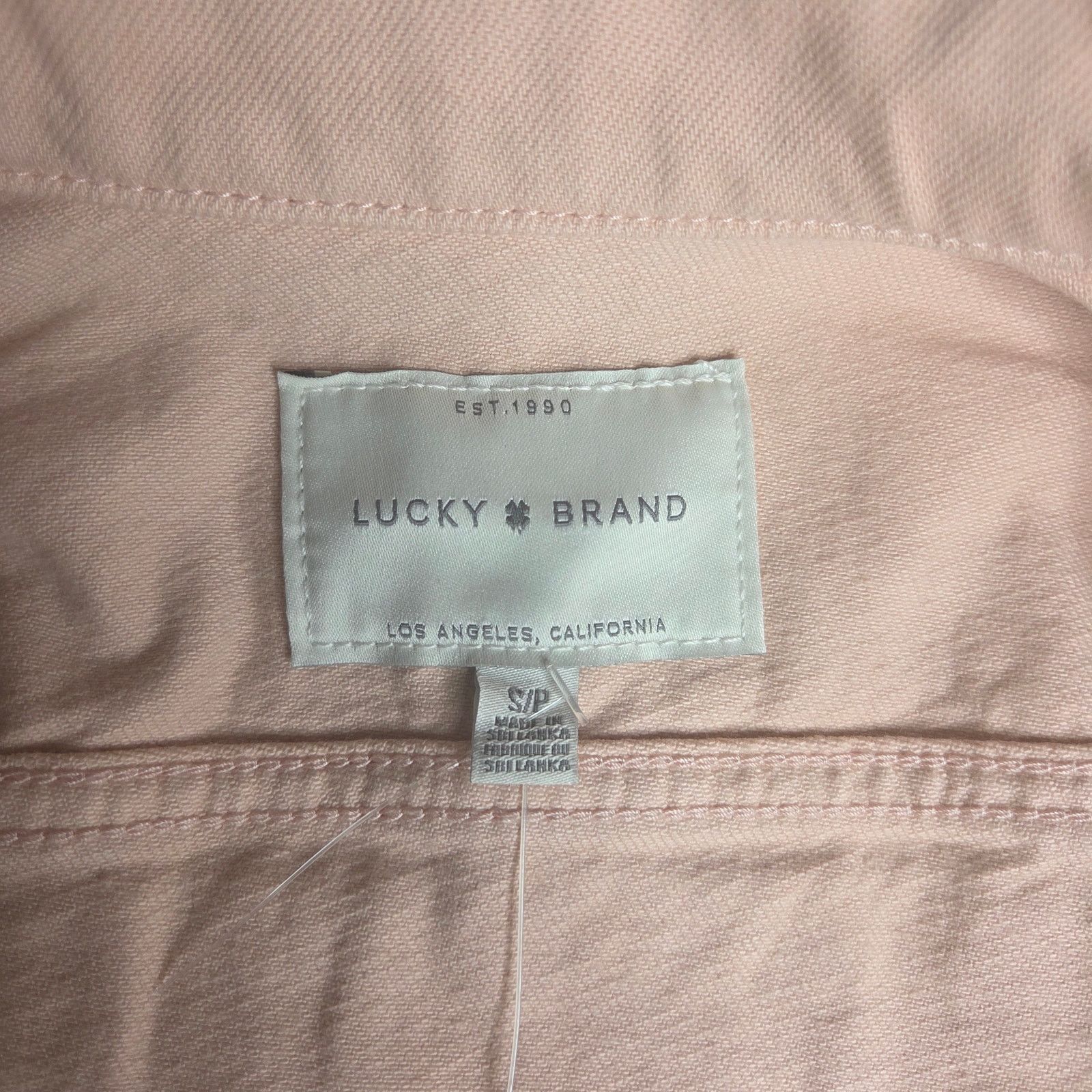 Lucky Brand Women's Lucky Brand Tomboy Trucker Pink Denim Jean Jacket Size M / US 6-8 / IT 42-44 - 6 Thumbnail