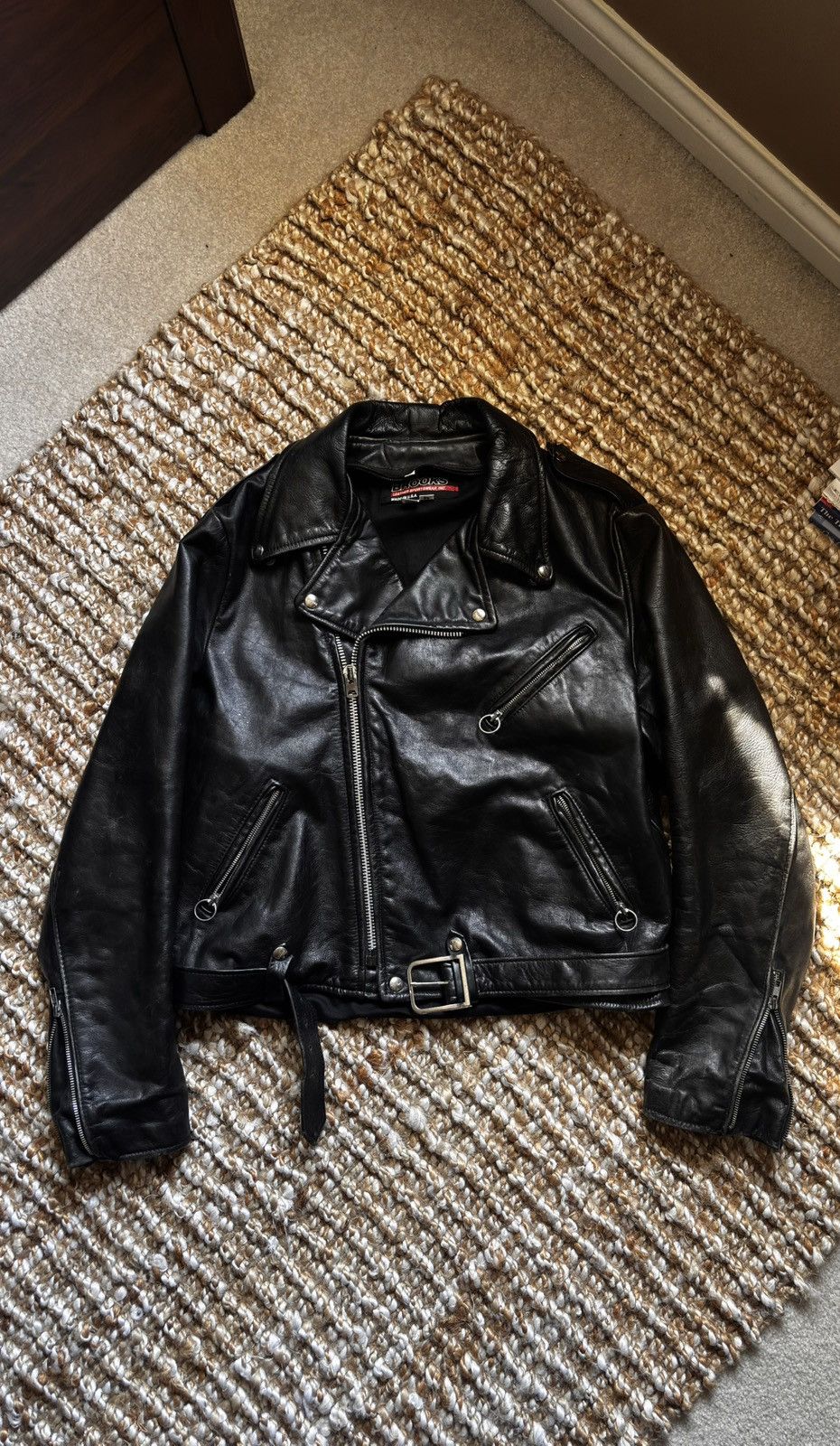 Brooks Brooks leather biker jacket Size US M / EU 48-50 / 2 - 1 Thumbnail