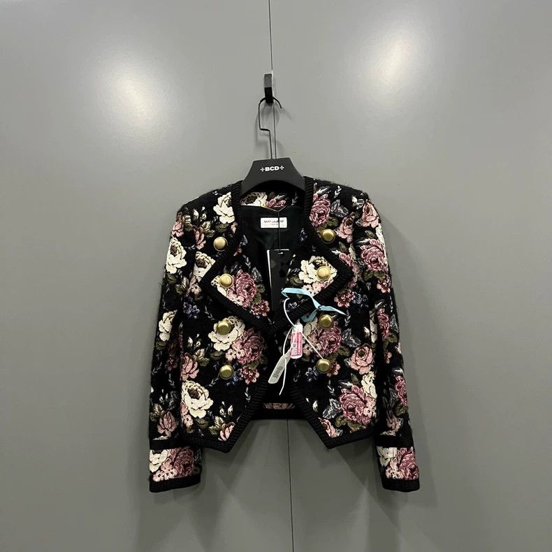 Yves Saint Laurent saint Laurent Floral full print jacket 2501-Nextarrow Size XS / US 0-2 / IT 36-38 - 1 Thumbnail