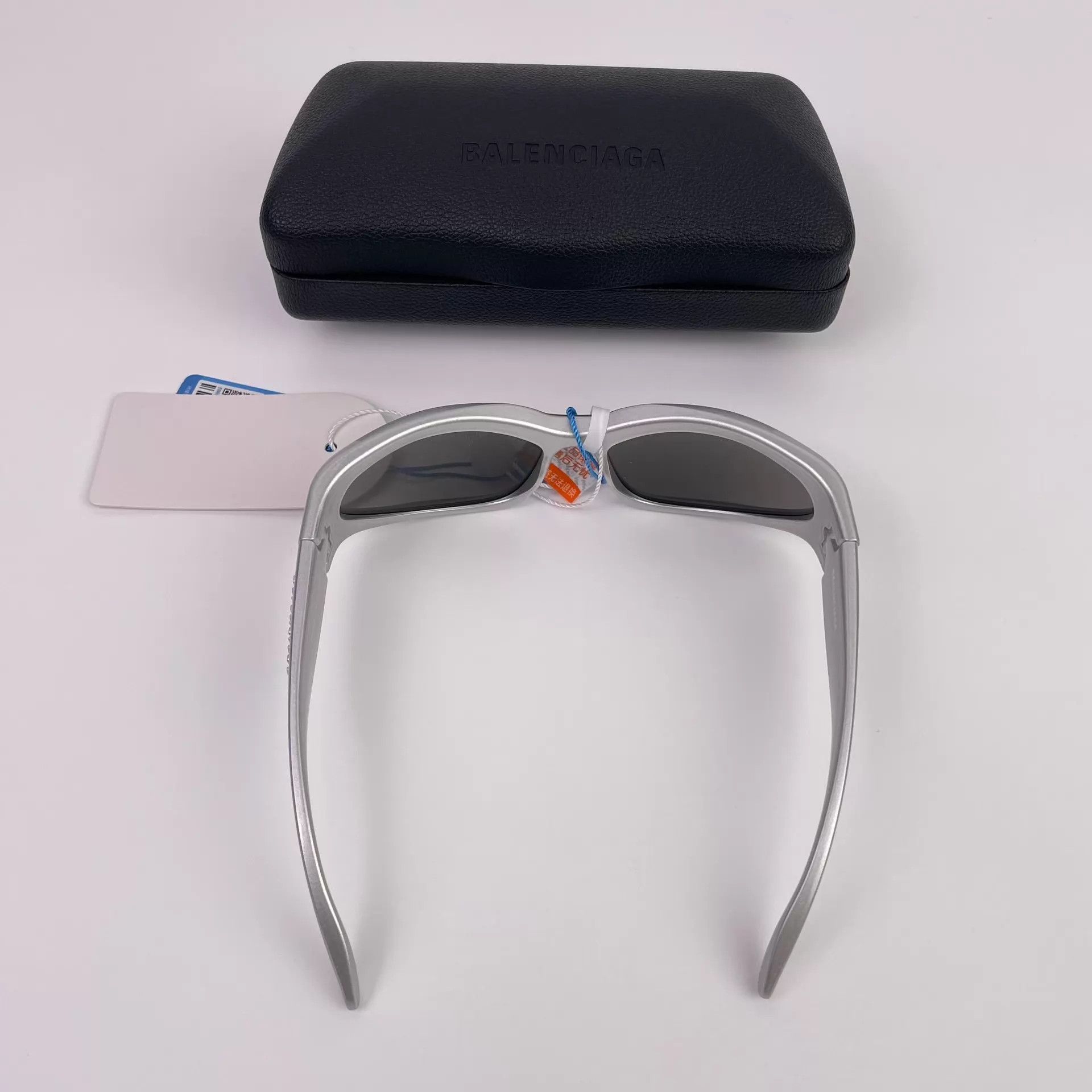 Balenciaga Balenciaga Silver Sunglasses 260428ZJMJH02 Size ONE SIZE - 5 Thumbnail