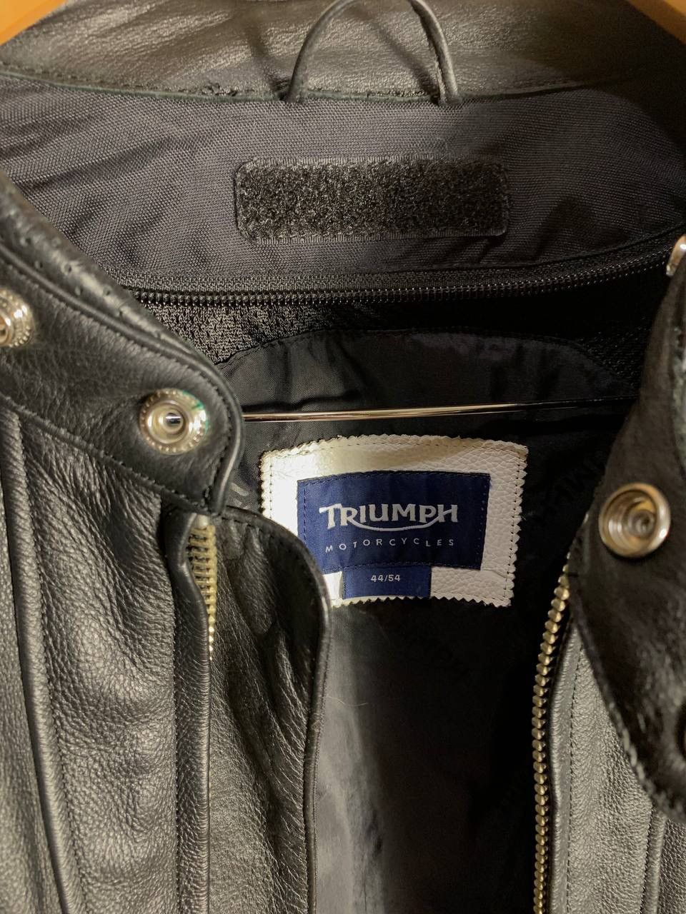 Harley Davidson × Vintage VERY RARE TRIUMPH LEATHER JACKET MOTOR CYCLES JAPAN STYLE Size US M / EU 48-50 / 2 - 11 Thumbnail