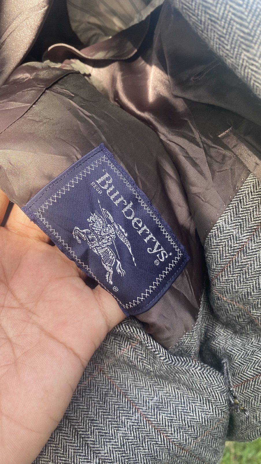 Burberry Rare Vintage Burberry Wool Check Blazer 2-Button Size 38R - 10 Thumbnail