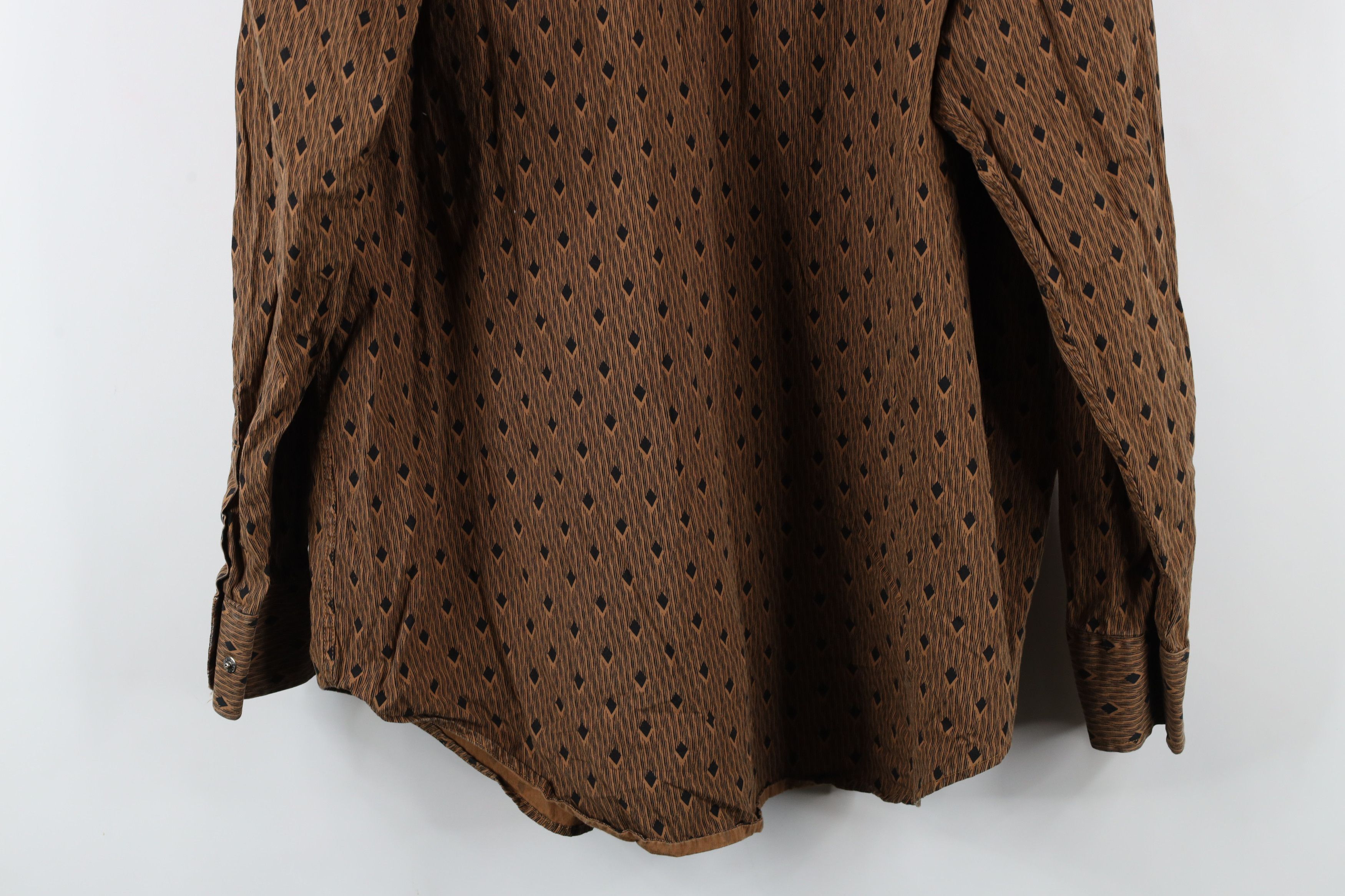 Vintage Vintage Rockabilly Rodeo Diamond Snap Button Collared Shirt Size US L / EU 52-54 / 3 - 11 Thumbnail