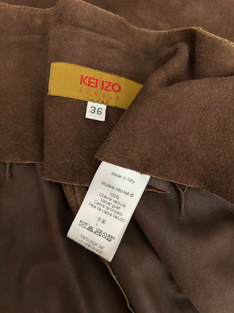 Kenzo KENZO Brown sheepskin wrapped skirt vintage Size 24" / US 00 / IT 34 - 9 Thumbnail