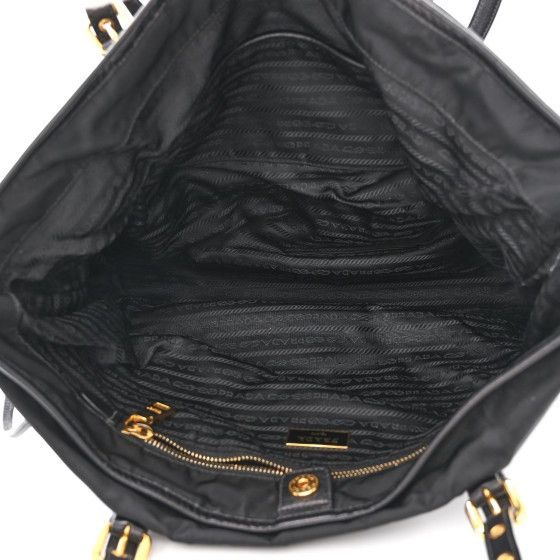 Prada Prada Milano Nylon Leather Tote Bag Size ONE SIZE - 5 Thumbnail