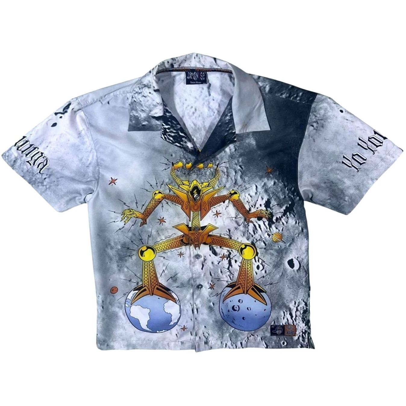 Vintage Dognose Gothic Y2K Anime Manga Graphic Grey Short Sleeve Shirt S Men Casual 164 Vintage? (If vintage not specified) Size US S / EU 44-46 / 1 - 2 Thumbnail