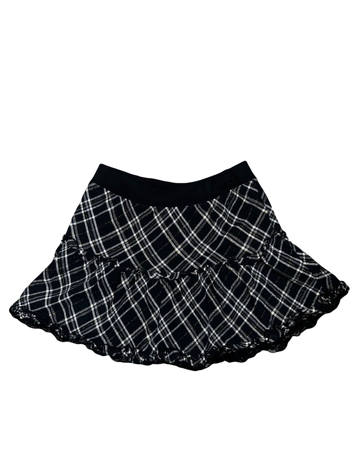 Japanese Brand Dolly Ribbon tartan ruffle mini skirt 🎀➕ Size 26" / US 2 / IT 38 - 2 Thumbnail