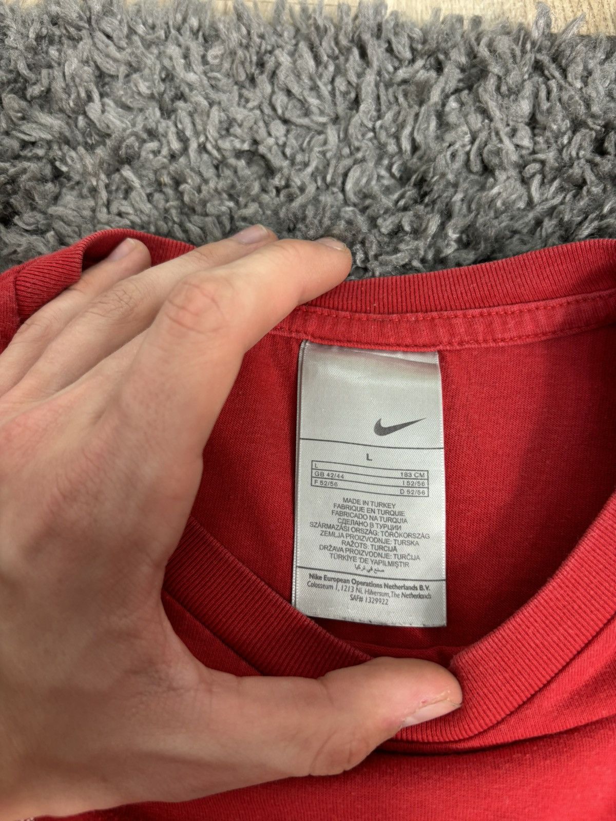 Nike × Vintage 2000s Vintage Swag Spell Out Big Logo Swoosh T-Shirt Nike Size US L / EU 52-54 / 3 - 5 Thumbnail