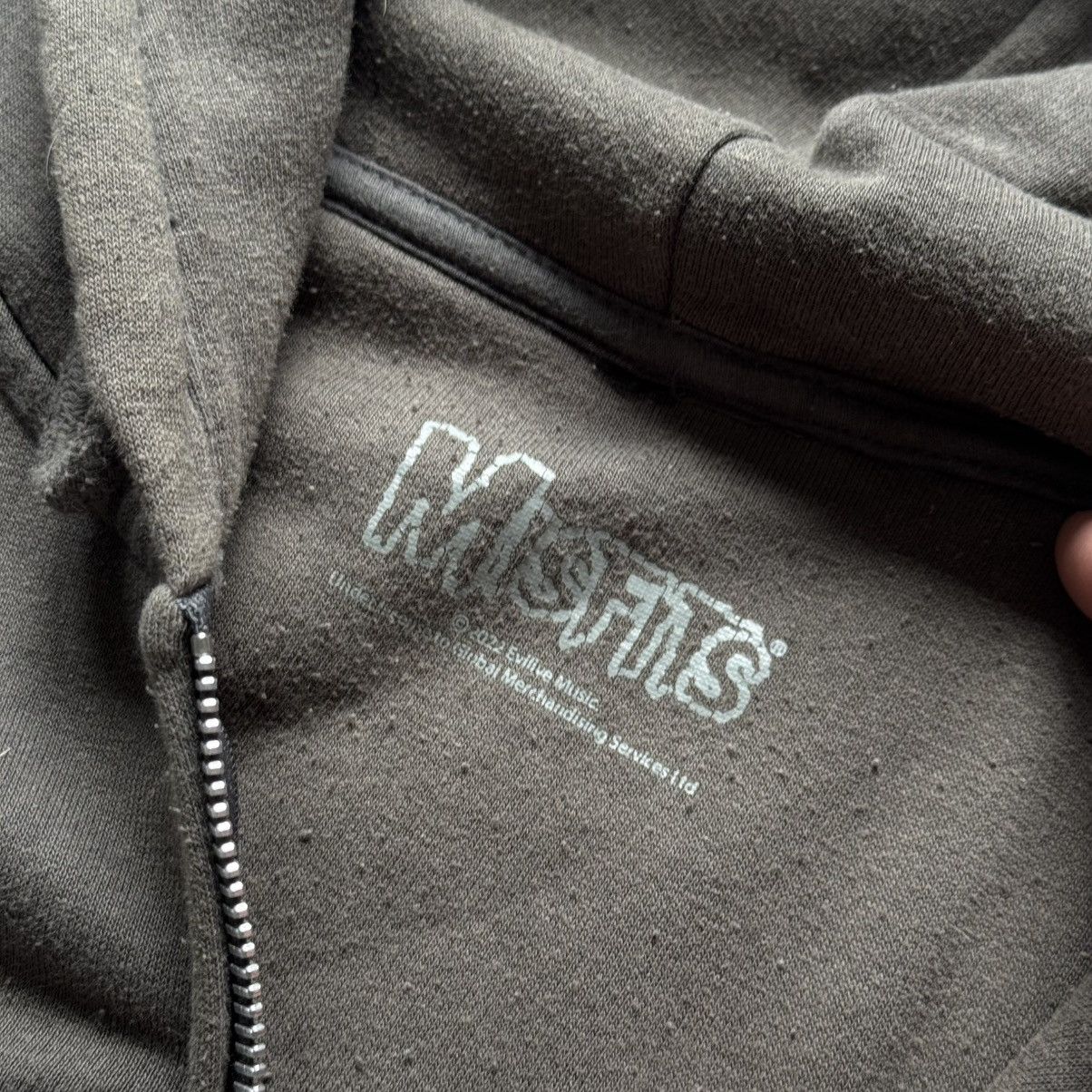 Misfits Misfits Zip Hoodie Gray Washed Faded Vintage 90s Rock Metal Size US L / EU 52-54 / 3 - 8 Thumbnail