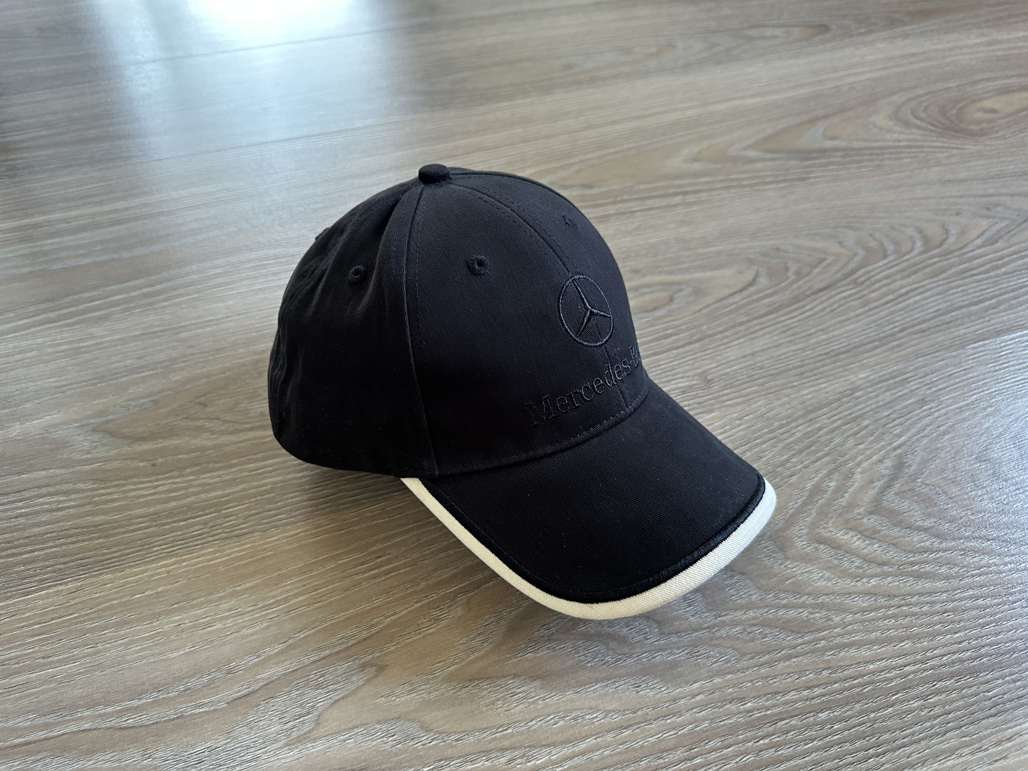 Mercedes-Benz Mercedes Benz Vintage Cotton Black Logo Baseball Cap Size ONE SIZE - 5 Thumbnail