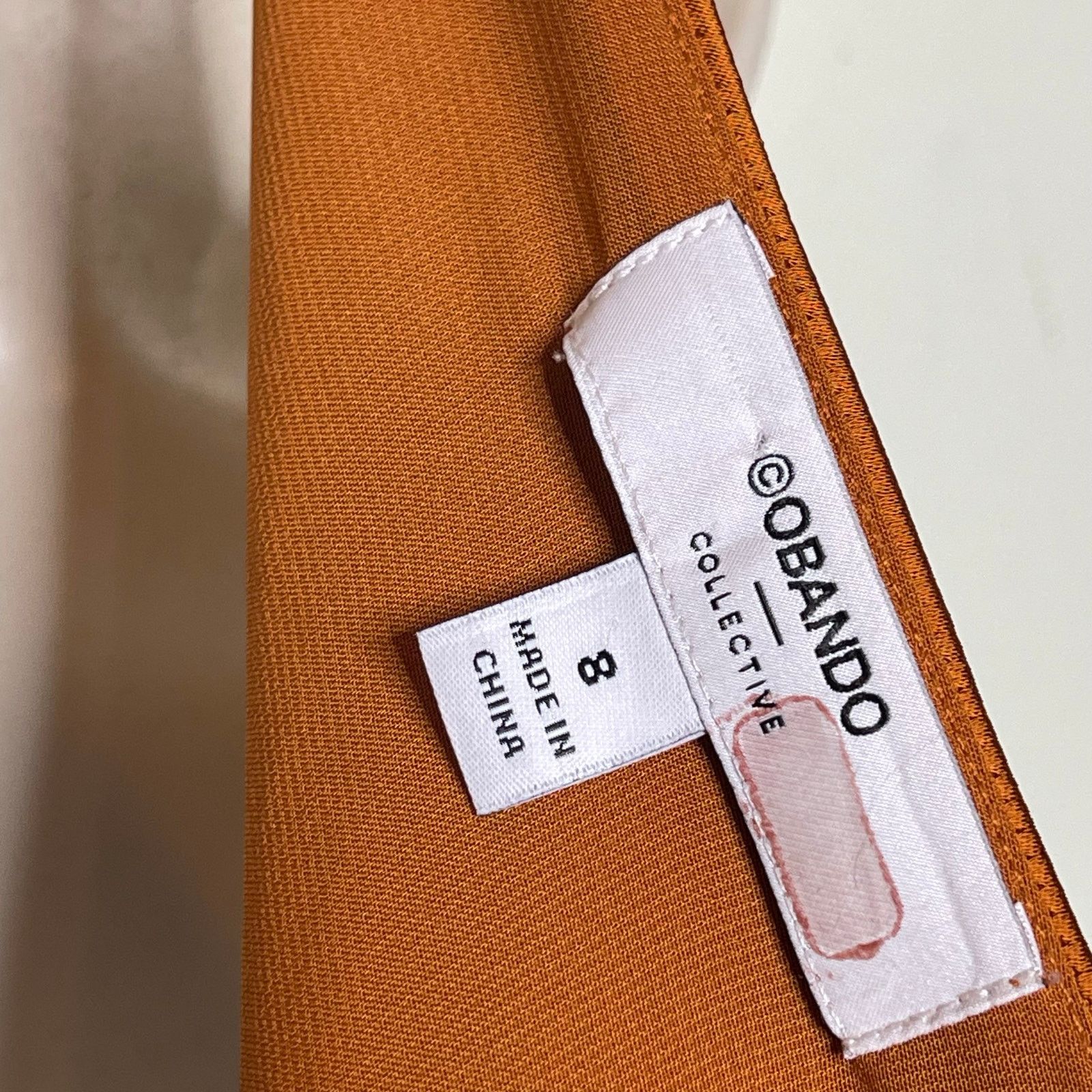 Other Obando One Shoulder Maxi Gown Dress in Burnt Orange crepe 8 Size M / US 6-8 / IT 42-44 - 3 Thumbnail