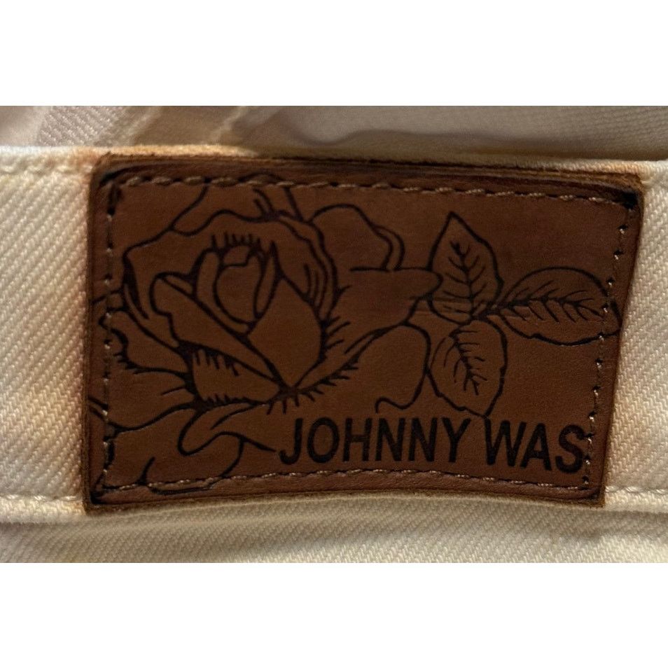 Johnny Was Johnny Was Jeans Women 28 Off White Cropped Boyfriend Size 28" / US 6 / IT 42 - 9 Thumbnail