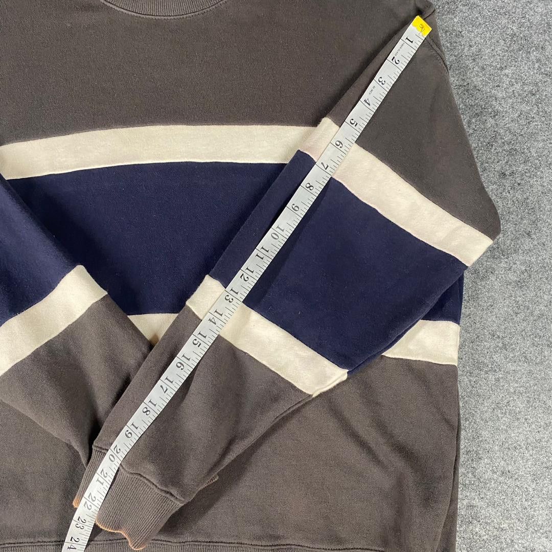 Beams Plus Vintage Beams Hearts Stripe Distressed Sweatshirt Size US L / EU 52-54 / 3 - 4 Thumbnail
