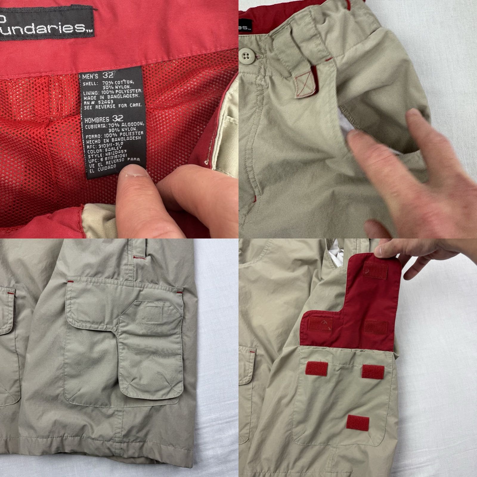 Vintage VINTAGE No Boundaries Cargo Shorts Men Adult 32 Beige Y2K 90s Hipster Grunge Casual Size US 32 / EU 48 - 8 Thumbnail