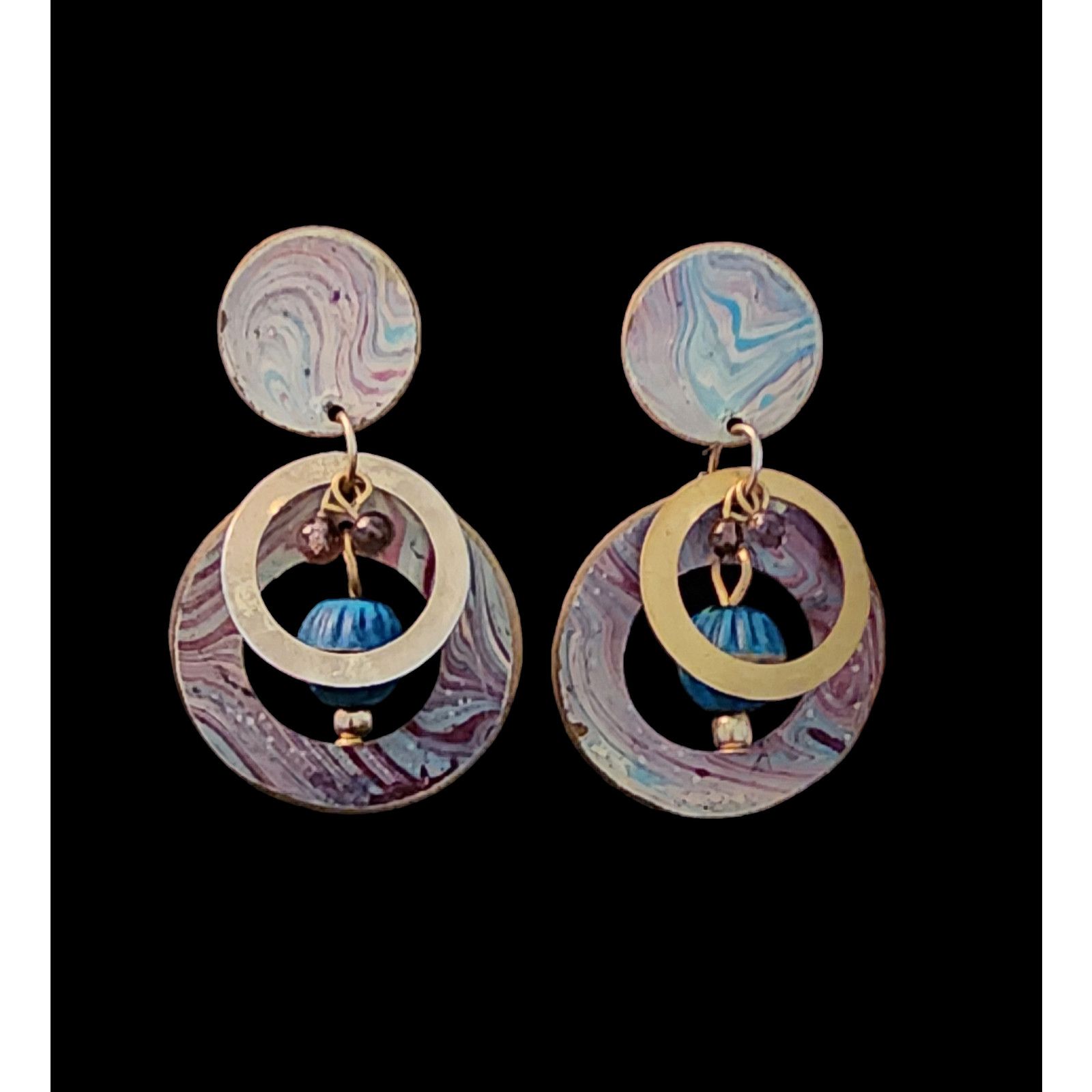Unknown London Vintage handcrafted light weight earrings. Size ONE SIZE - 1 Thumbnail