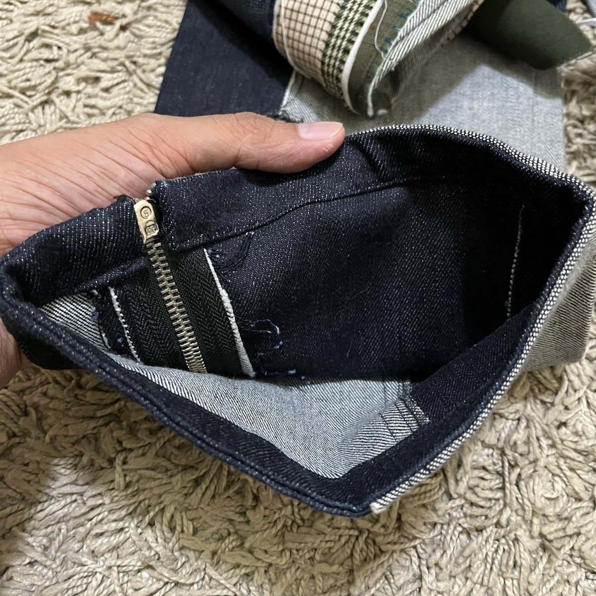 Japanese Brand MEP APOSTROPHE (T) ME PATCHWORK FLARED UNCLE ZIP DENIM PANTS Size US 32 / EU 48 - 20 Thumbnail